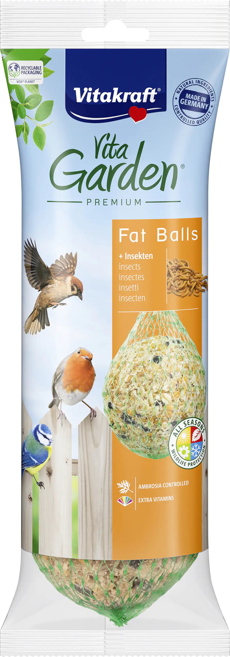 Vitakraft Vita Garden® Knödel Insekten 4 Stück / 360 g
