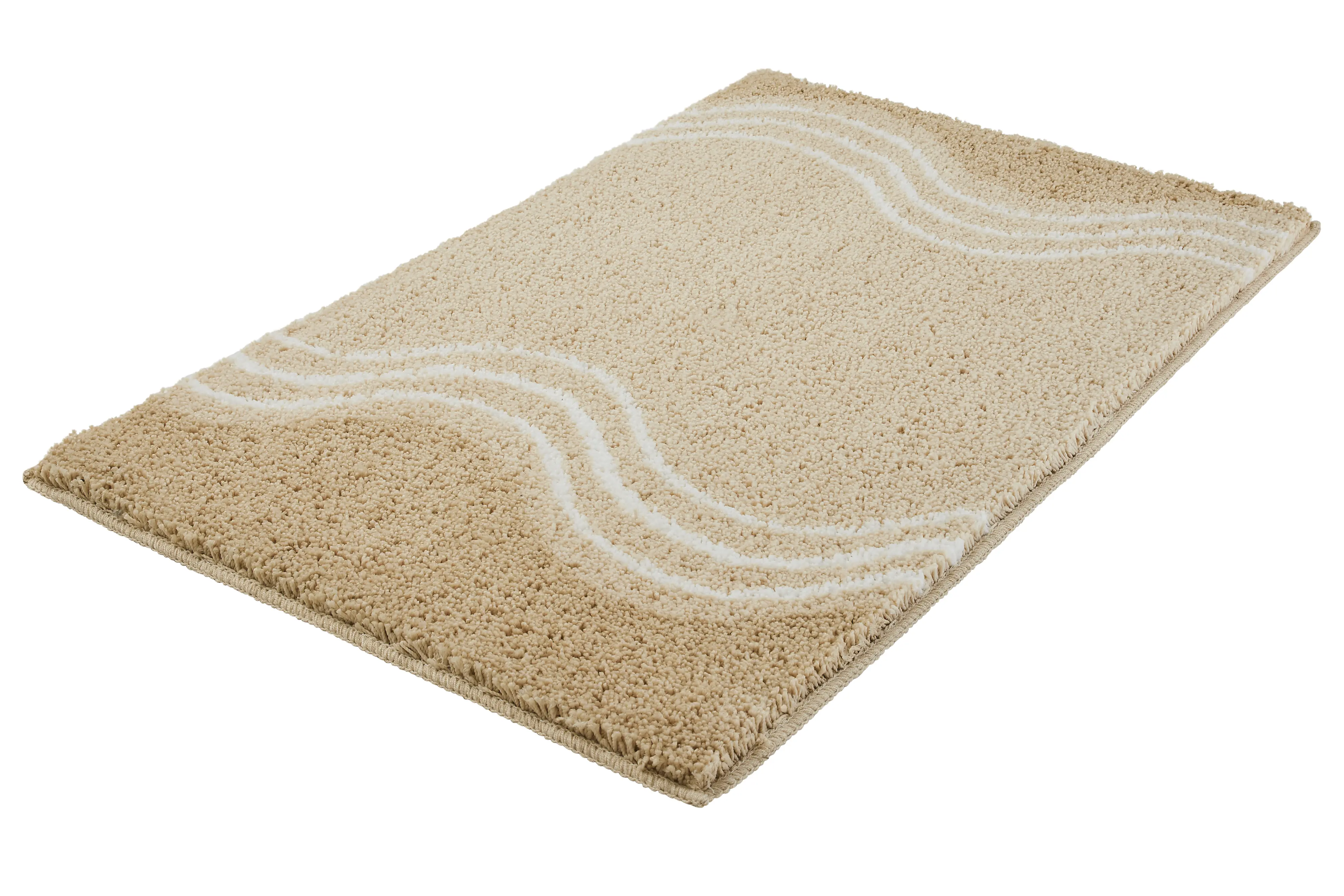 Kleine Wolke Badteppich Fish sandbeige 60 x 90 cm