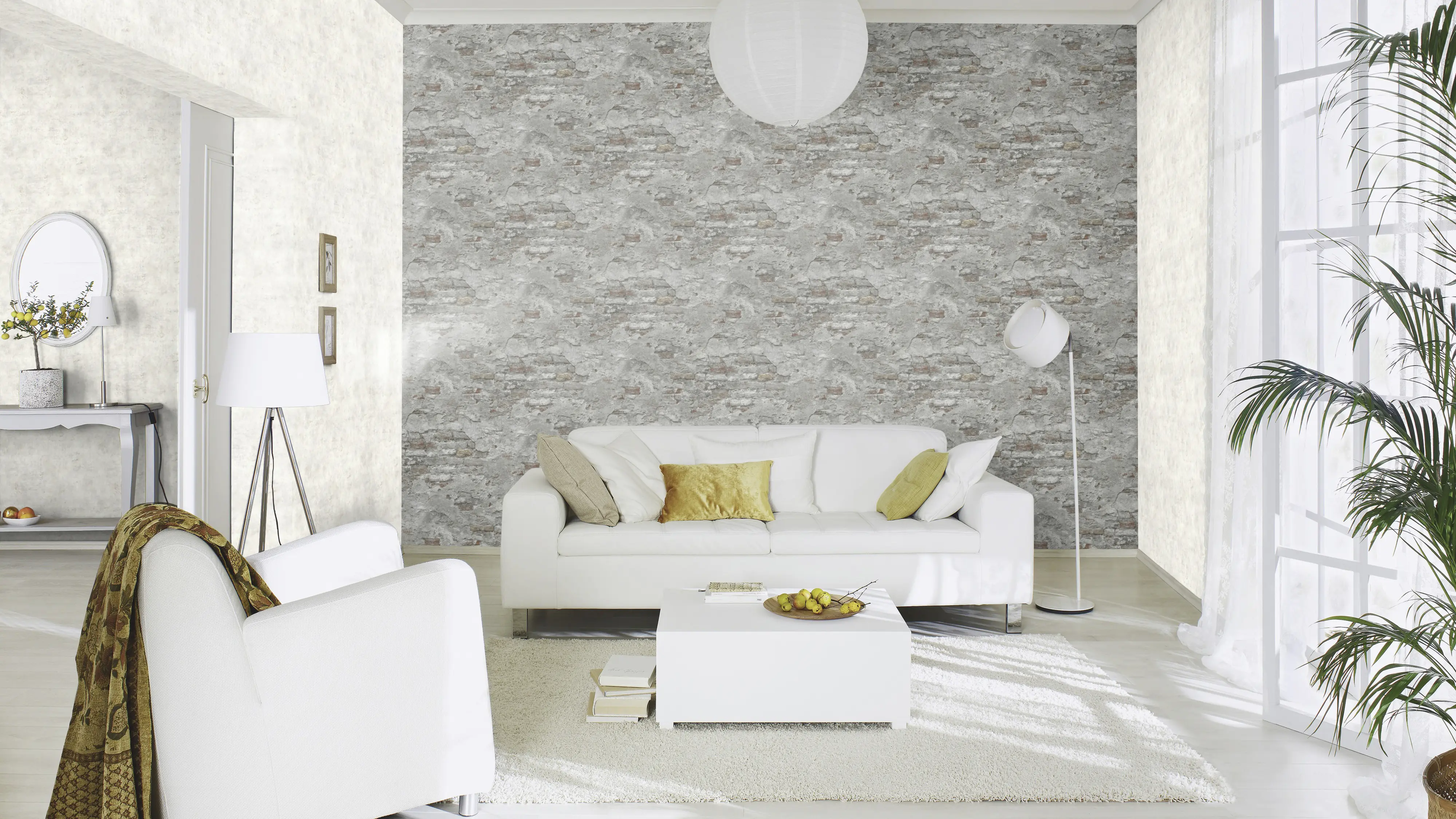 Rasch Vliestapete 939330 Factory III, Steinge grau rot, 10,05 x 0,53 m