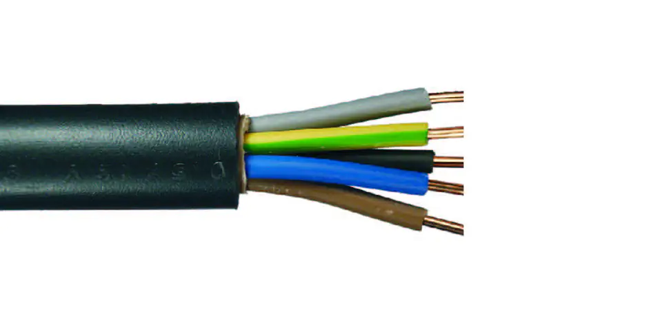 Erdkabel NYY-J 5 x 1,5, 250 Meter Rolle, schwarz