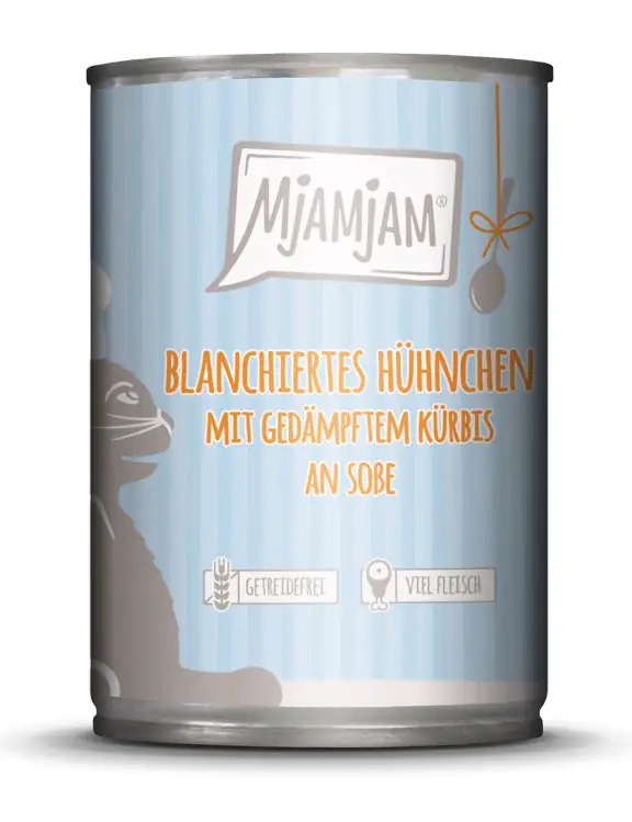 MjAMjAM Adult Hühnchen mit Kürbis an Soße Katzenfutter 380g