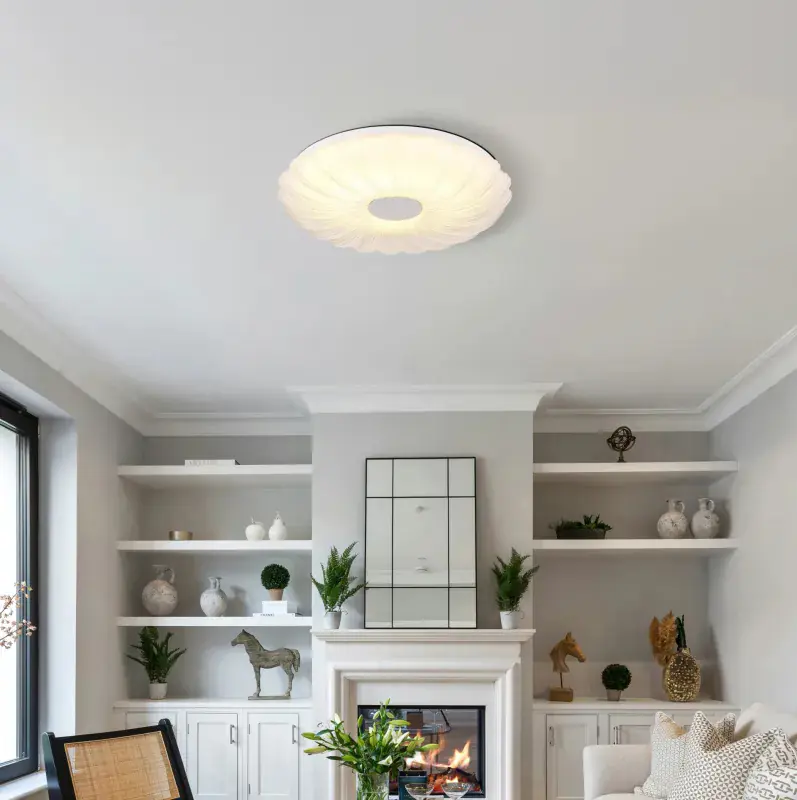 Globo Deckenleuchte Cavendis 38 x 7 cm Ø x H weiß CCT