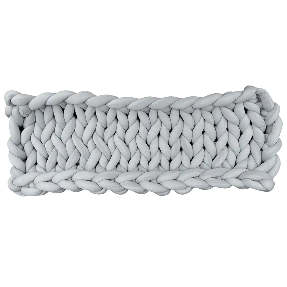 Aumüller Katzenbett XXL Grobstrick grau 65 x 25 x 6 cm