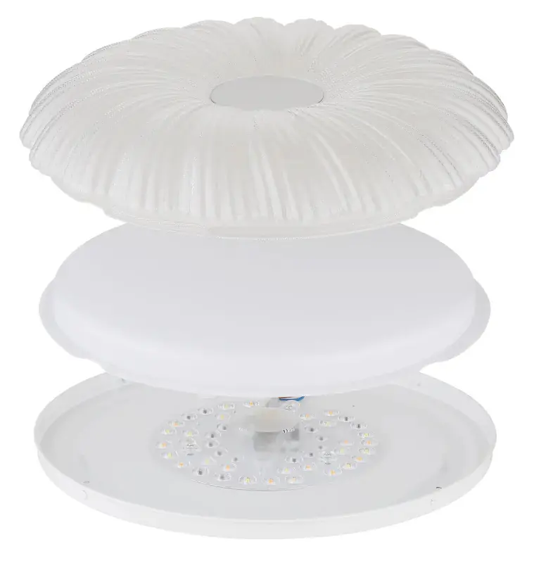 Globo Deckenleuchte Cavendis 38 x 7 cm Ø x H weiß CCT