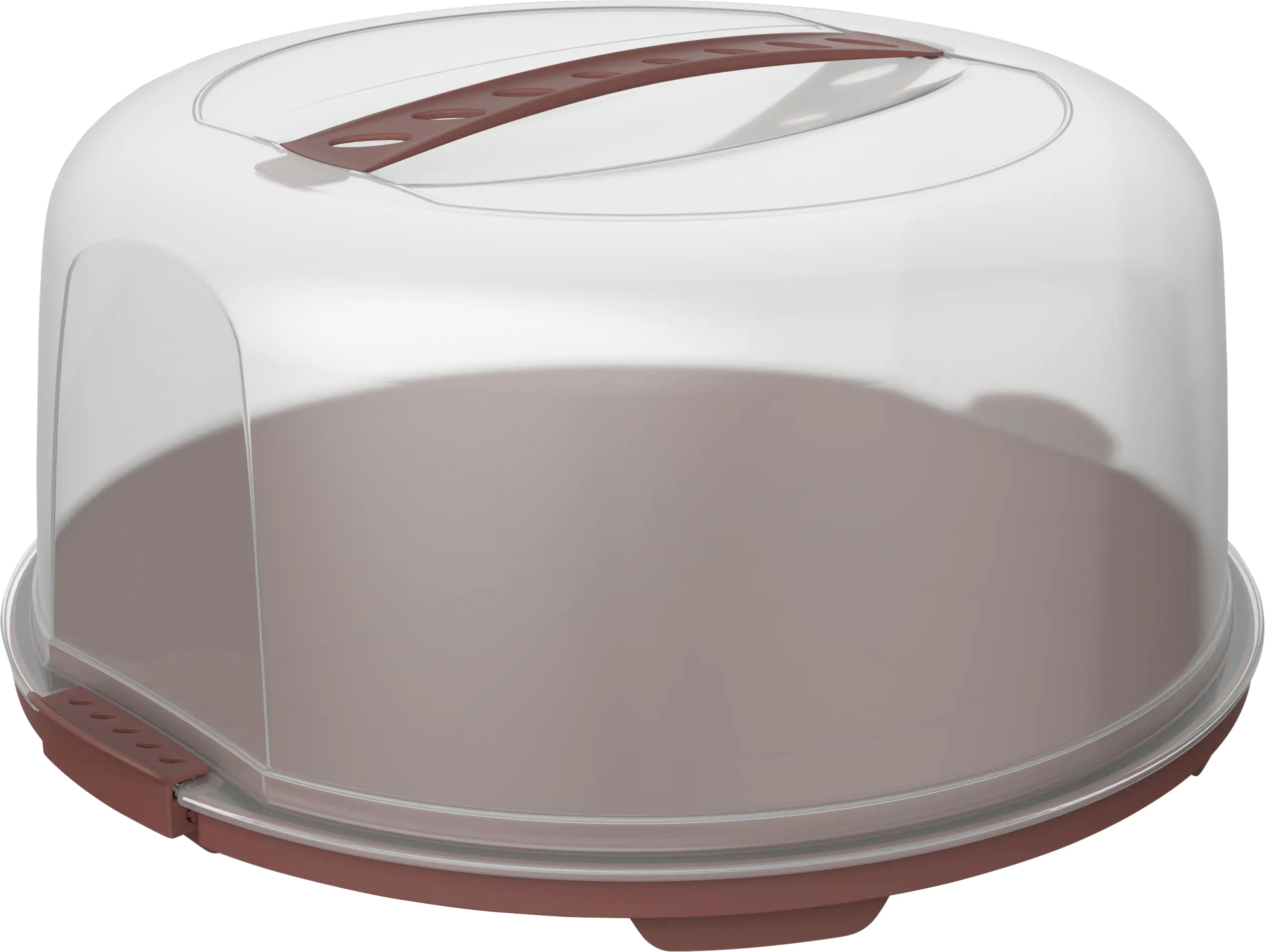 Rotho Tortenglocke Fresh hoch iron rot