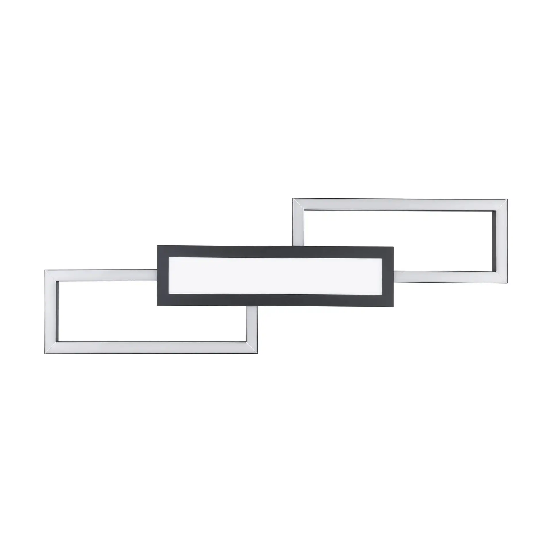 Eglo LED Deckenleuchte Fomento schwarz 78 x 26 cm warmweiß-kaltweiß