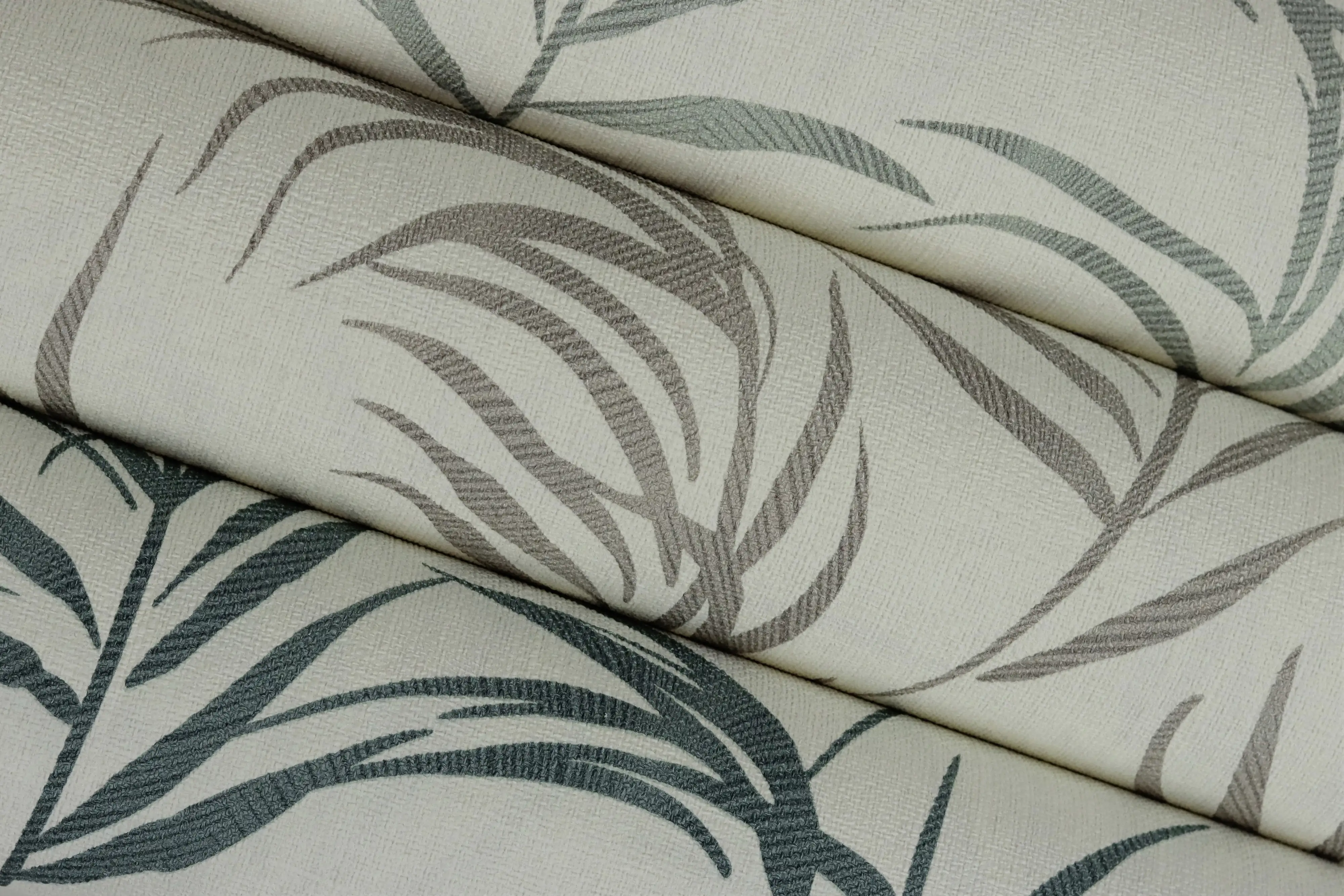 Rasch Vliestapete 560855 Barbara Home III, Blätter beige grün, 10,05 x 0,53 m