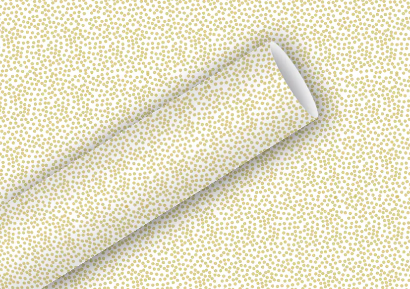 4014995177186 Braun & Company Geschenkpapier Kollektion Alu Minidots gold 1,5 m x 70 cm