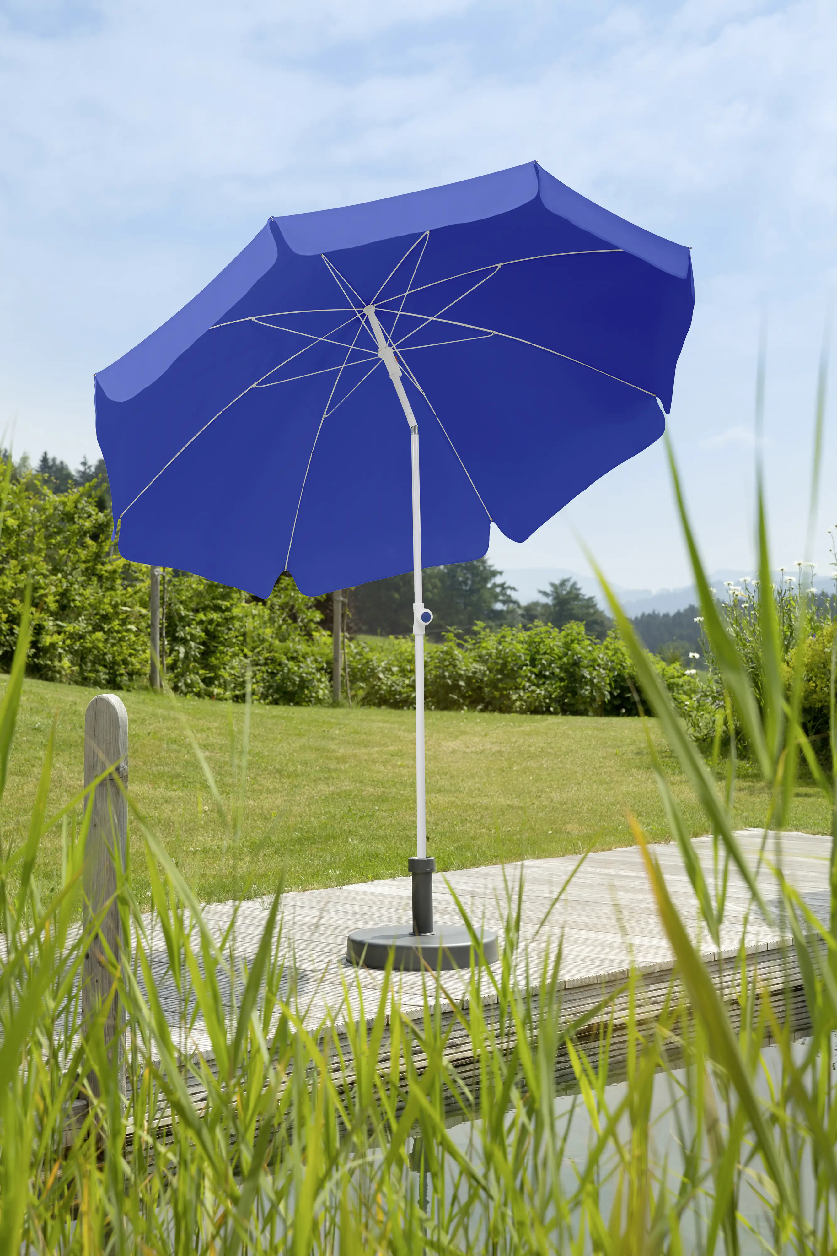 Schneider Sonnenschirm Ibiza blau Ø 240 cm Schneider Sonnenschirm Ibiza blau Ø 240 cm