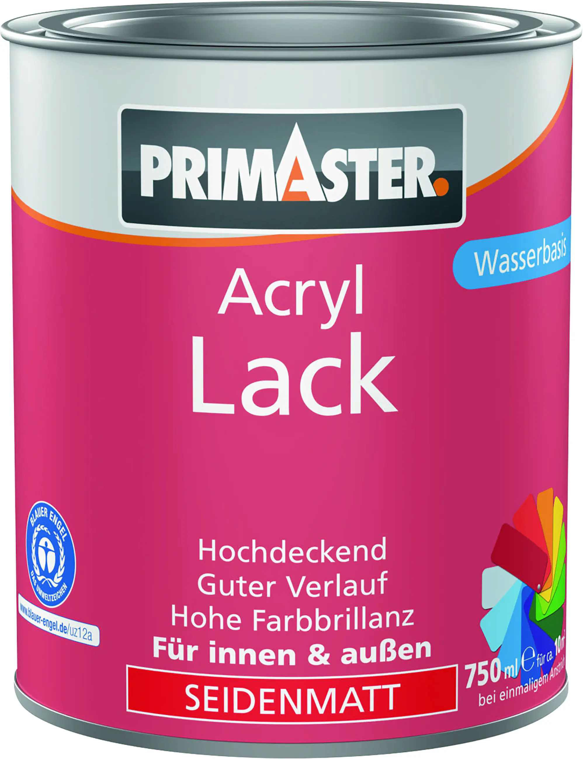 Primaster Acryl Lack laubgrün seidenmatt 750 ml Primaster Acryl Lack laubgrün seidenmatt 750 ml