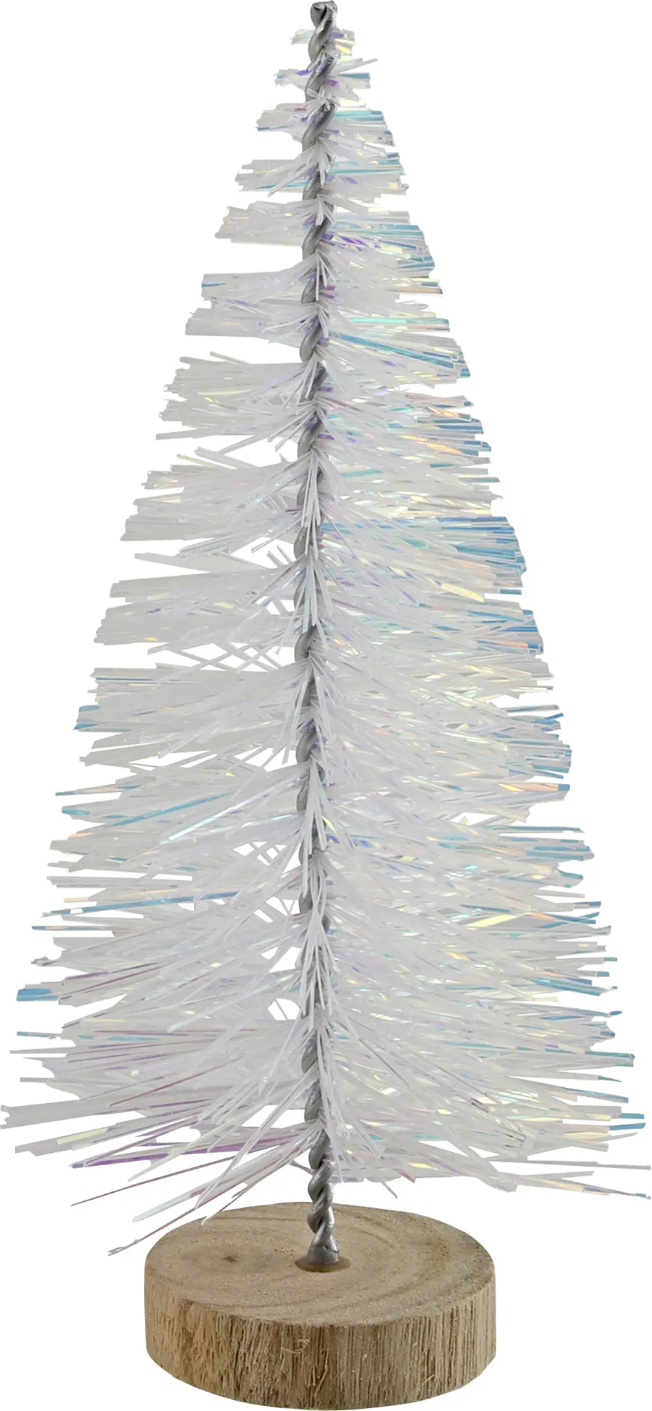 Dekofigur Baum aus Kunststoff 25 cm irisierend 1 Stück