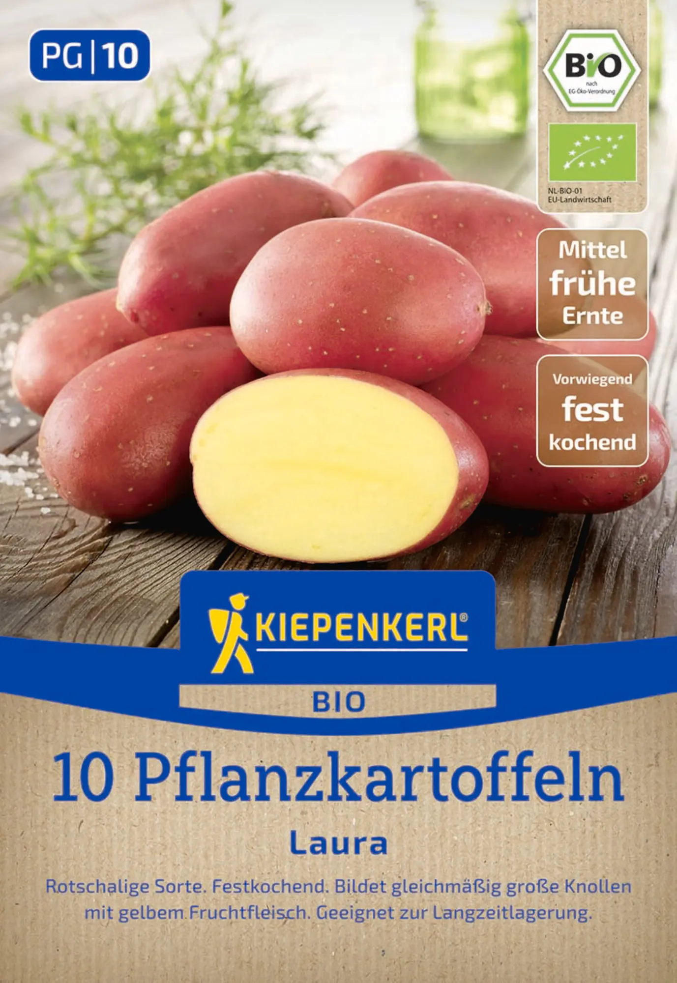 Kiepenkerl Bio Pflanzkartoffel Laura 10 Stück