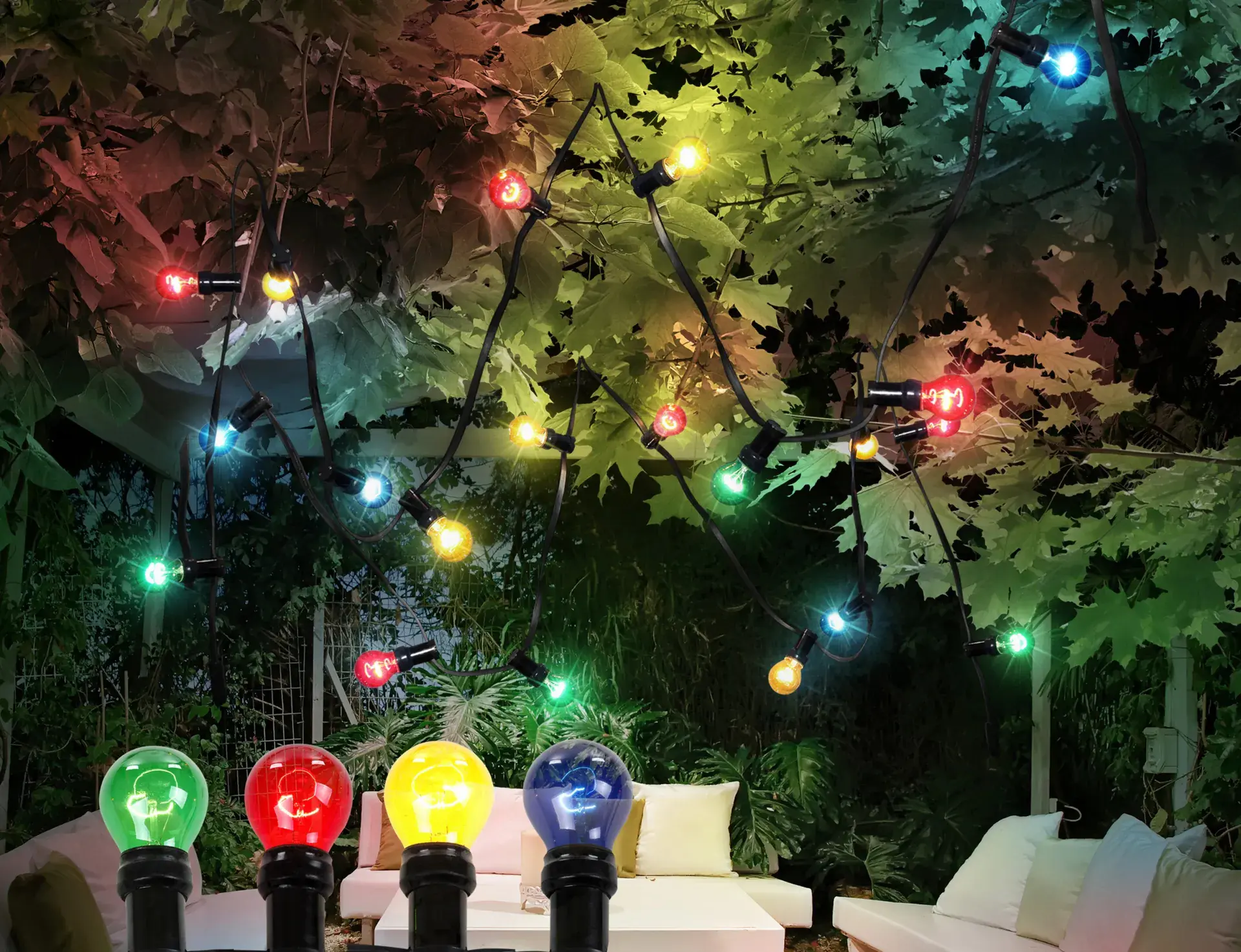 Globo Party-Lichterkette Nirvana 10 LED bunt 