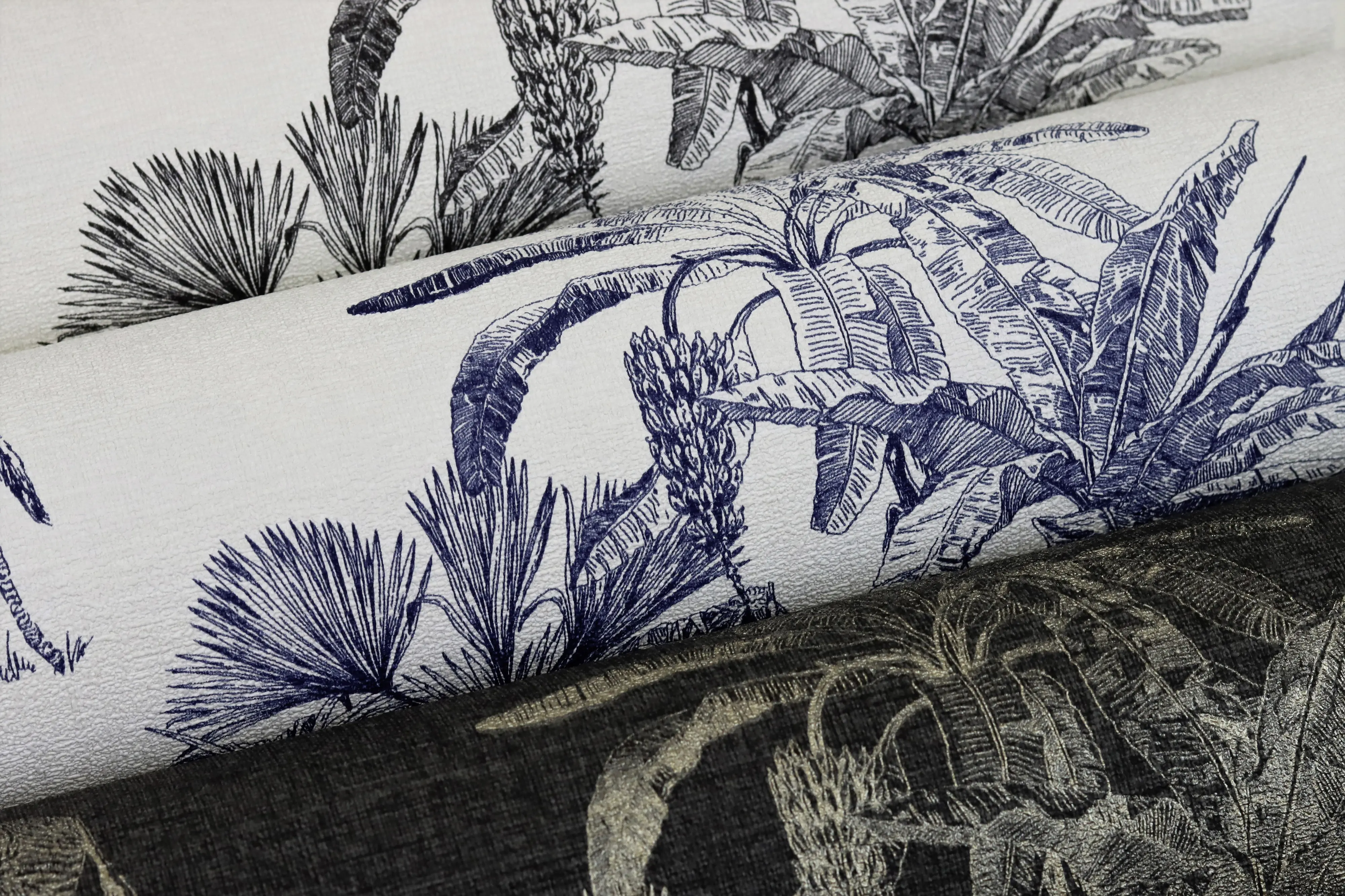 Rasch Vliestapete 555011 Blau-Indigo Muster & Motive 10,05 m x 0,53 m