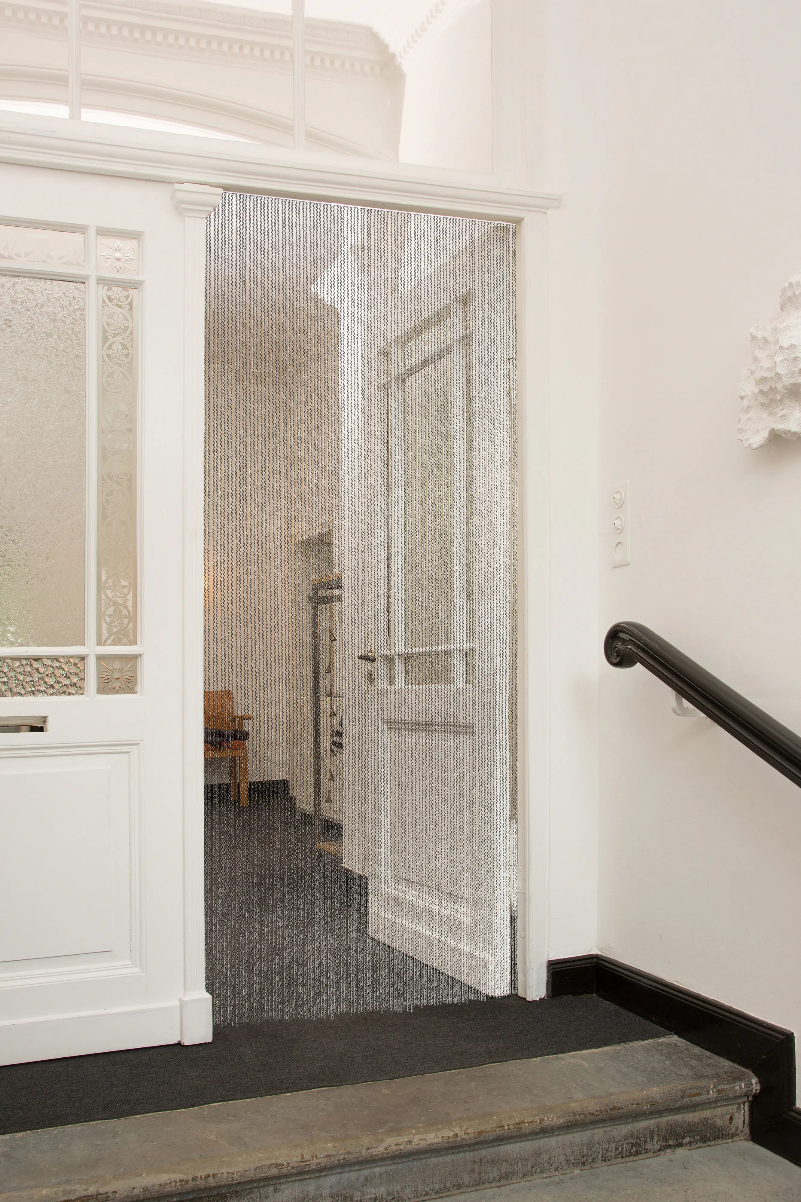 Conacord Deko-Vorhang Bari schwarz transparent 90 x 200 cm