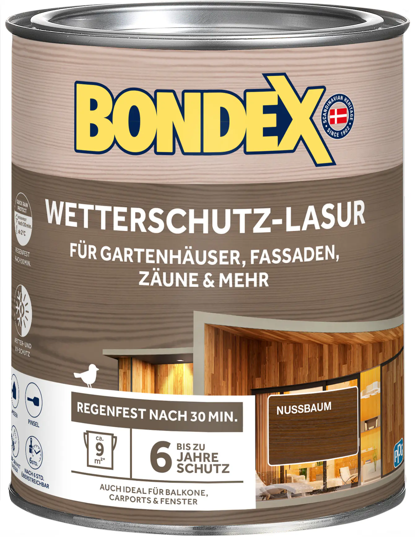 Bondex Wetterschutzlasur 0,75 L nussbaum 
