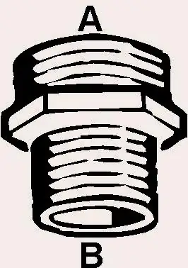 Cornat Reduziernippel messing verchromt 1/2" x 3/8" Außengewinde