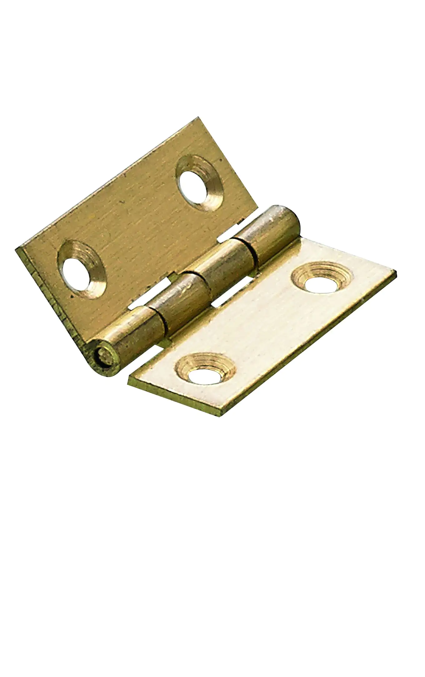 Hettich Schmales Scharnier Messing, matt, 32 x 38 mm,