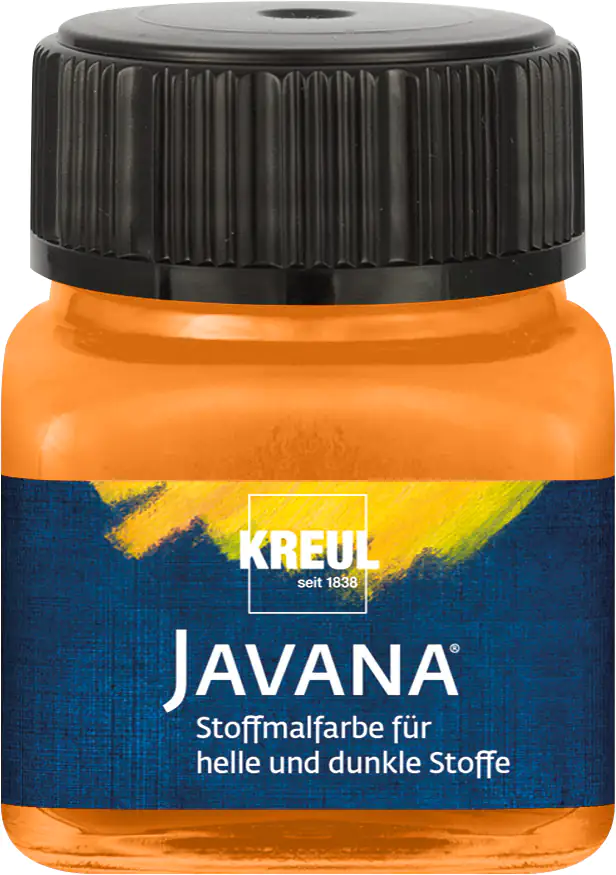 Kreul Javana Stoffmalfarbe für helle und dunkle Stoffe orange 20 ml Kreul Javana Stoffmalfarbe für helle und dunkle Stoffe orange 20 ml