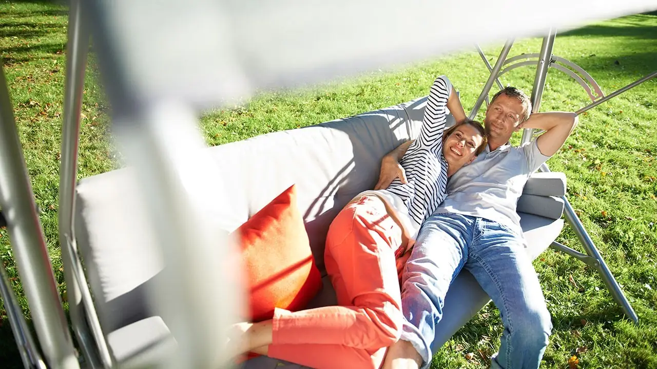 Acamp Hollywood-Schaukel Star 217 (B) x 145 (T) x 177 (H) cm