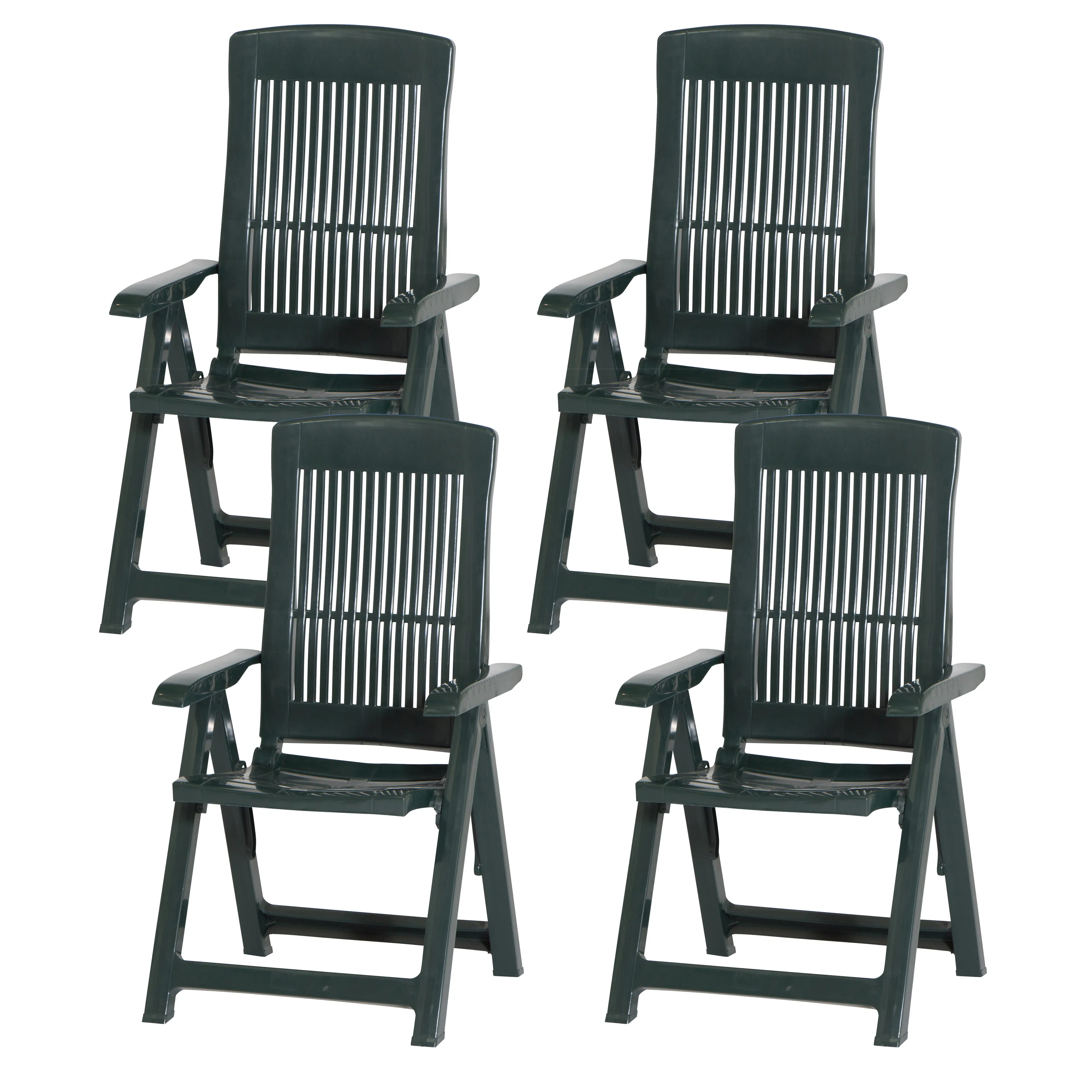 Progarden Gartenstühle Tampa grün 4 Stück