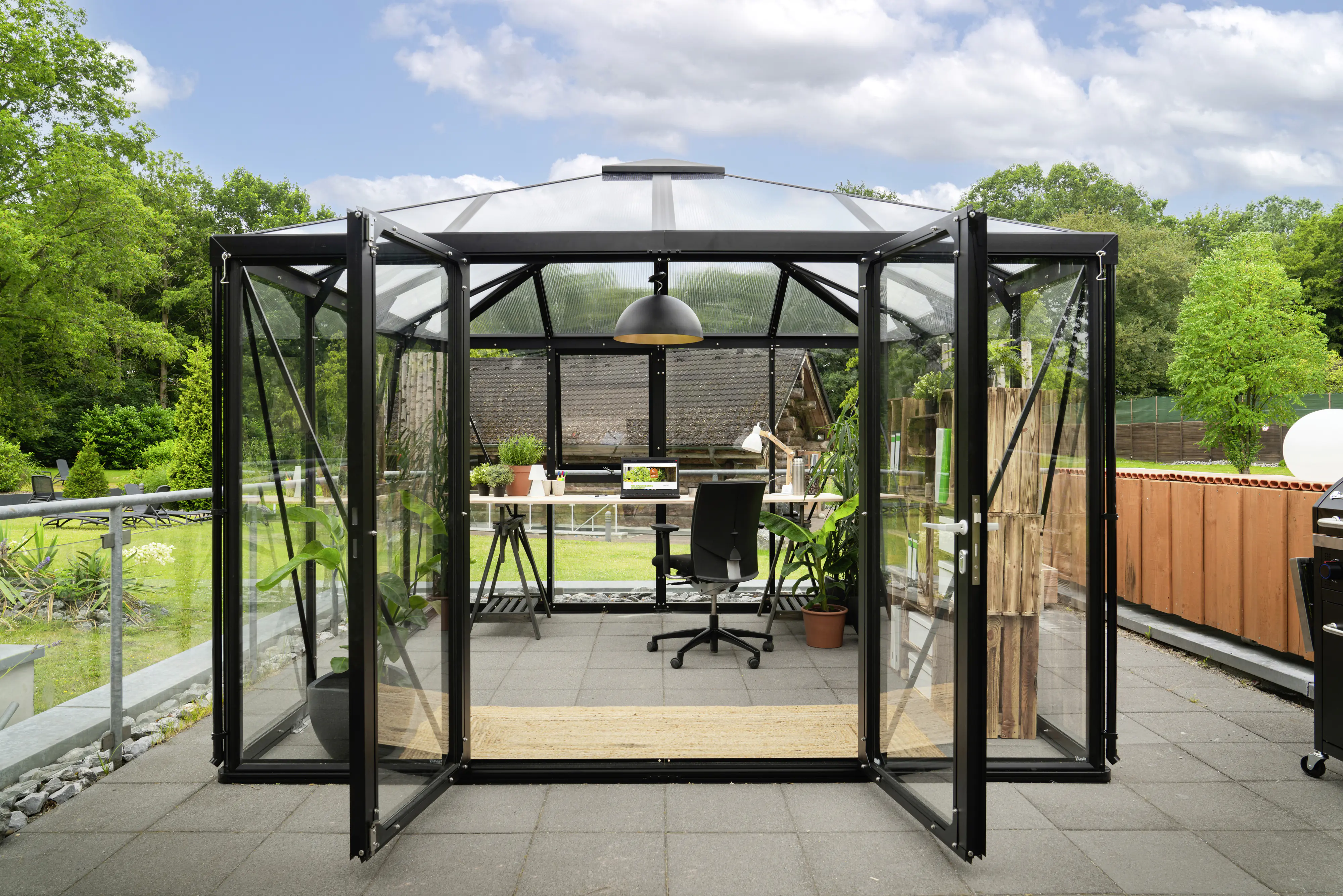 Vitavia Premium-Gewächshaus Minos 10200 317 x 322 cm 3 mm Sicherheitsglas