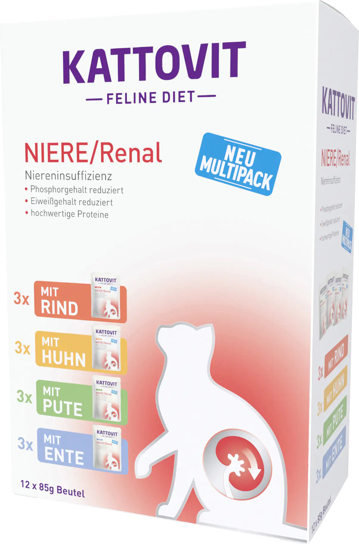Kattovit Katzennassfutter Diet Niere/Renal MP 12x85 g Kattovit Katzennassfutter Diet Niere/Renal MP 12x85 g
