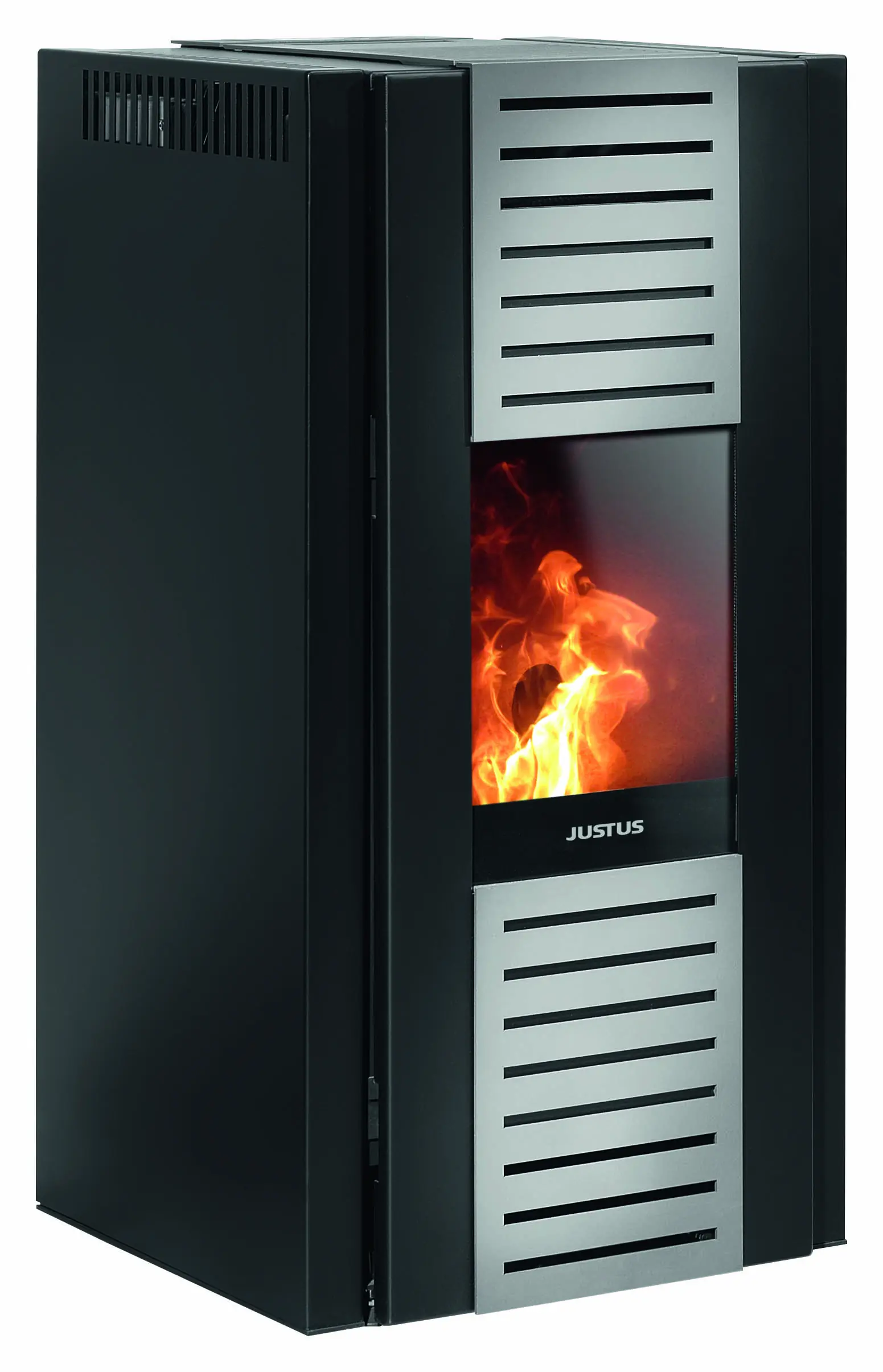 Justus Pelletofen Sirkos Aqua 2.0 Stahl schwarz 2,5 - 9,4 kW