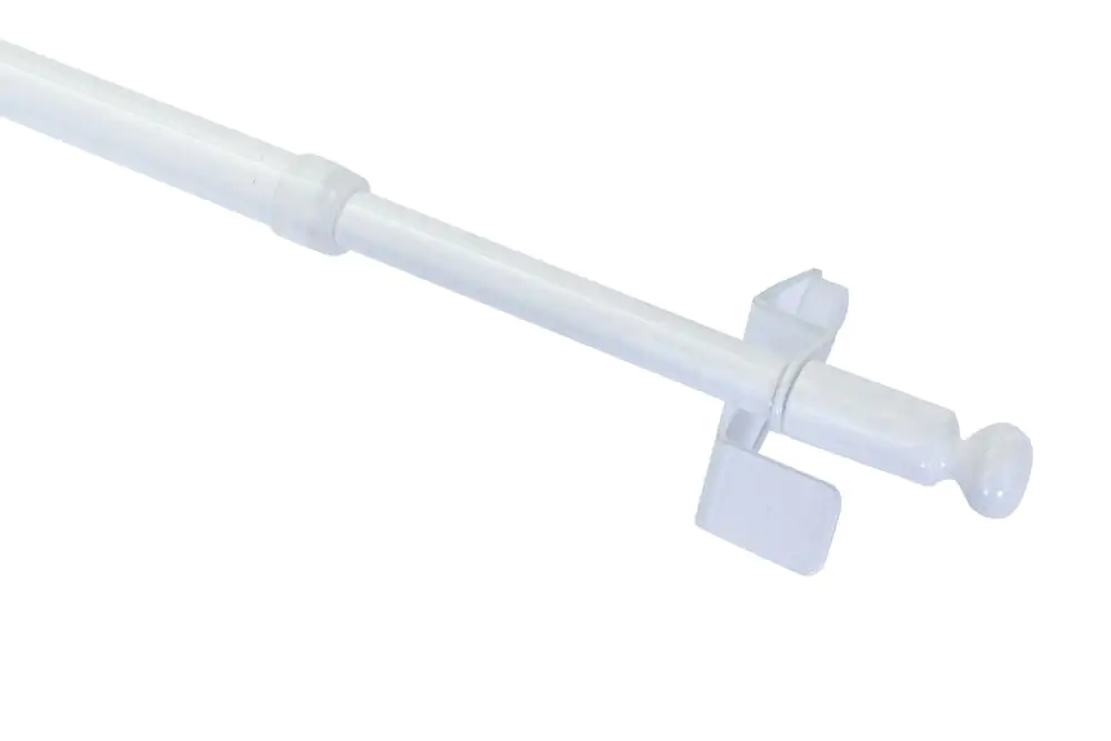 Gardinia Klemmstange Press & Go Filigrano Kugel, weiß, 80 - 110 cm