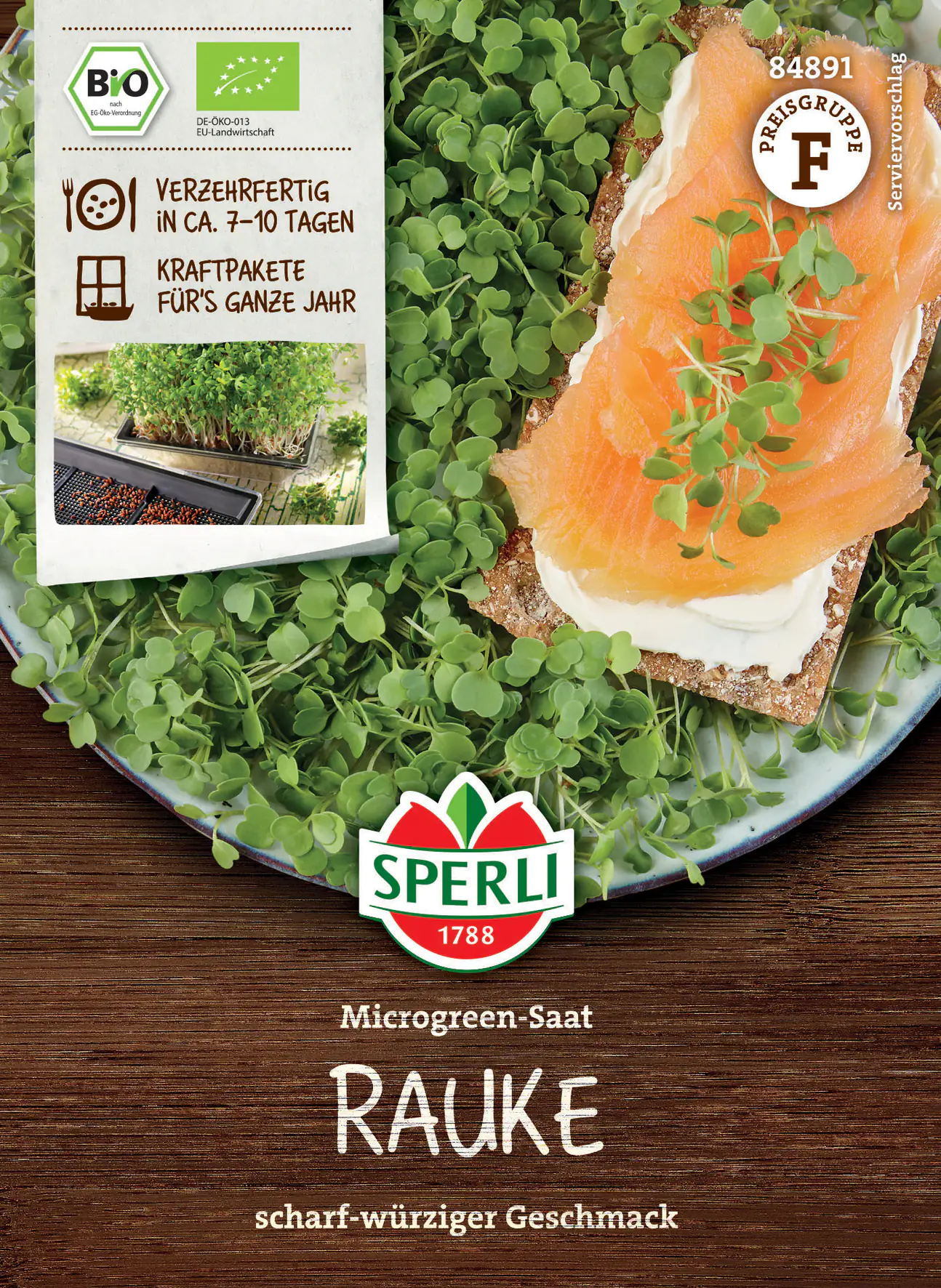 Sperli BIO Microgreen-Saat Rauke