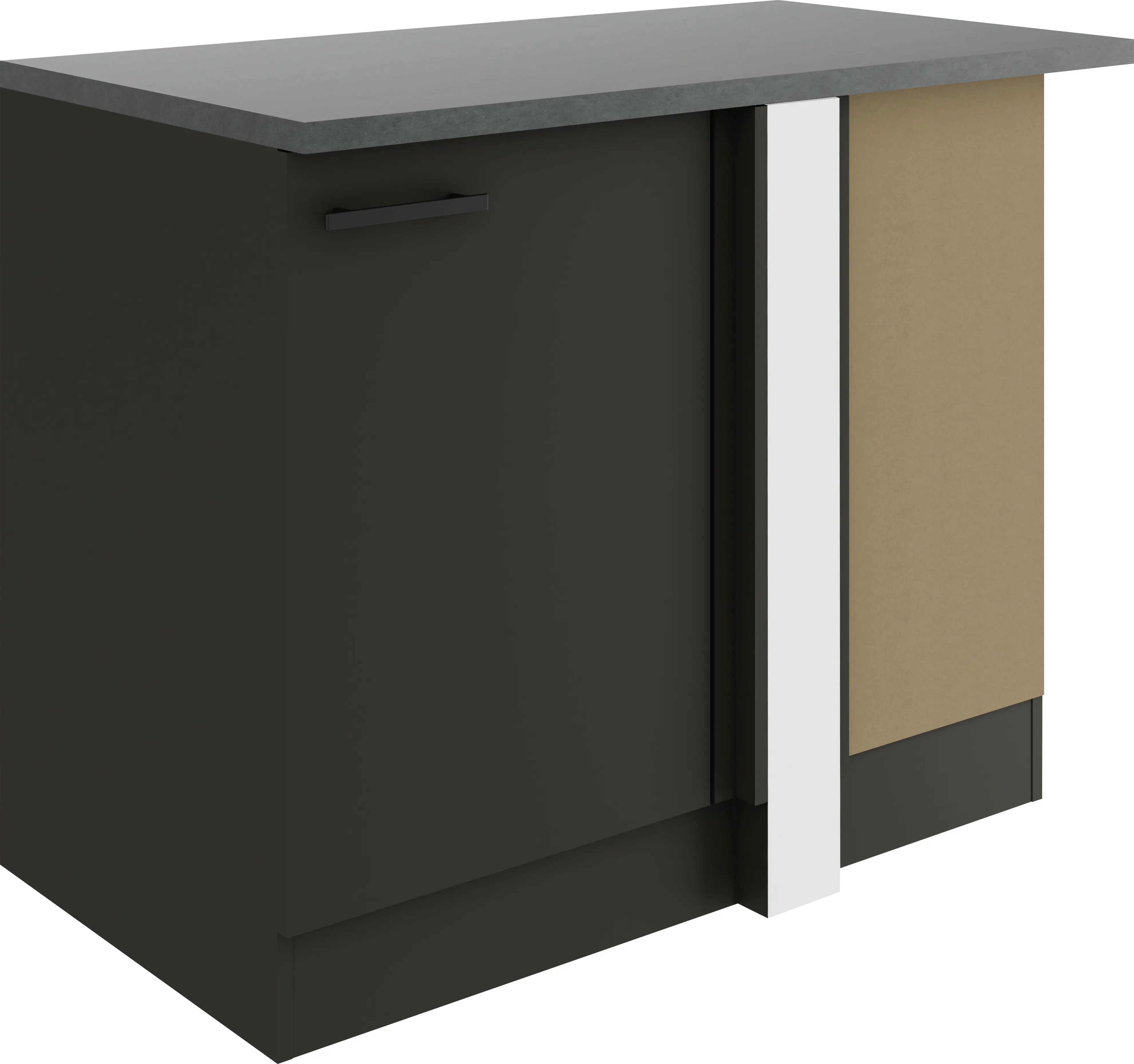 Optifit Eckunterschrank Madrid 420 anthrazit matt 110 cm