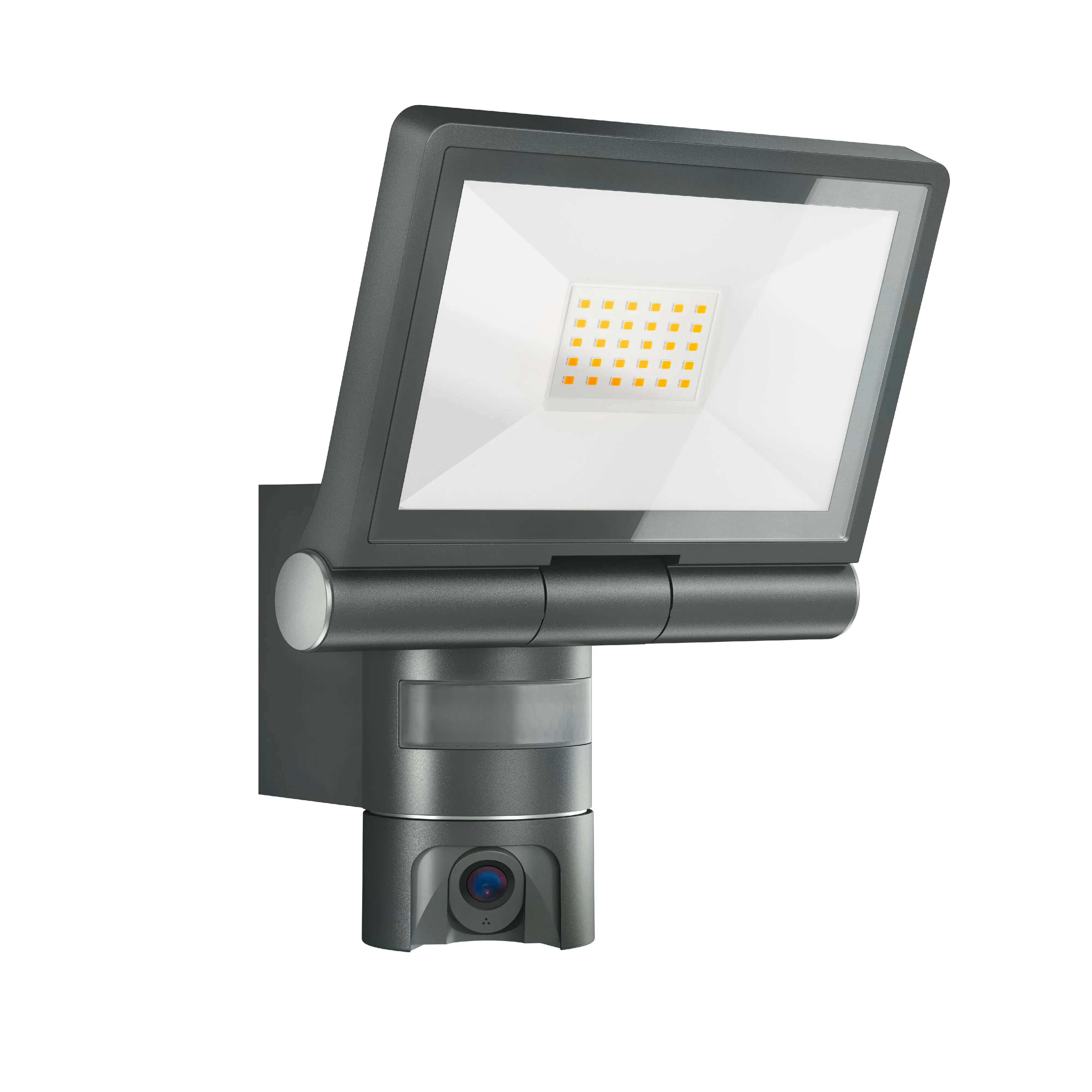 Steinel Strahler XLED CAM1 S Anthrazit mit Bewegungsmelder und Kamera