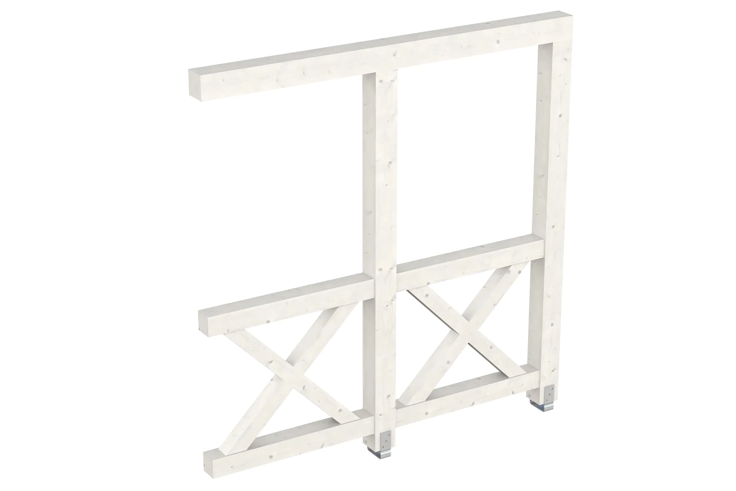 SKAN HOLZ Seitenwand Andreaskreuz (Wandanbau) 205 x 210 cm Fichte