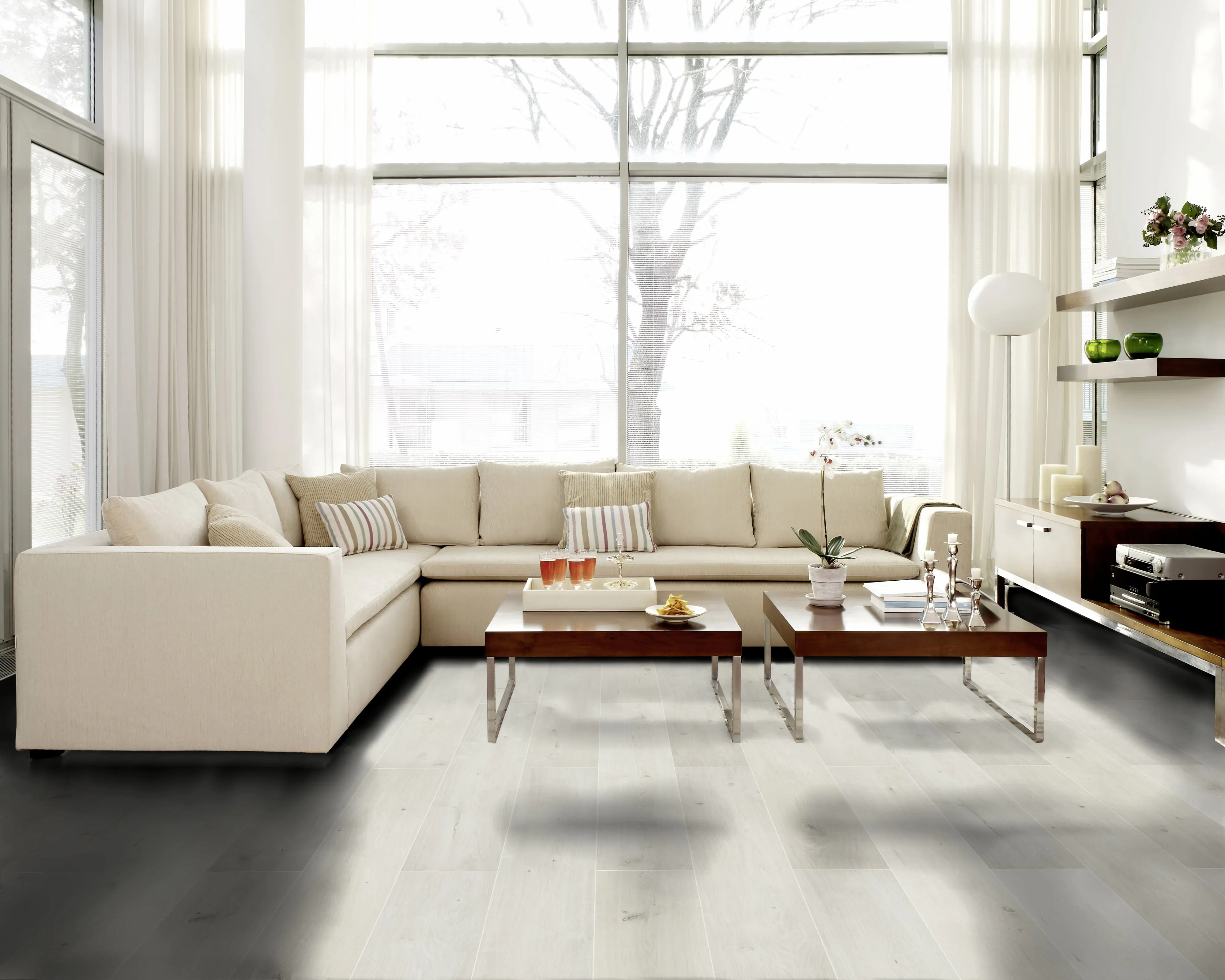 Classen Laminat Megaloc Aquaprotect 128,5 x 19,2 cm 8 mm Oak white mix Classen Laminat Megaloc Aquaprotect 128,5 x 19,2 cm 8 mm Oak white mix