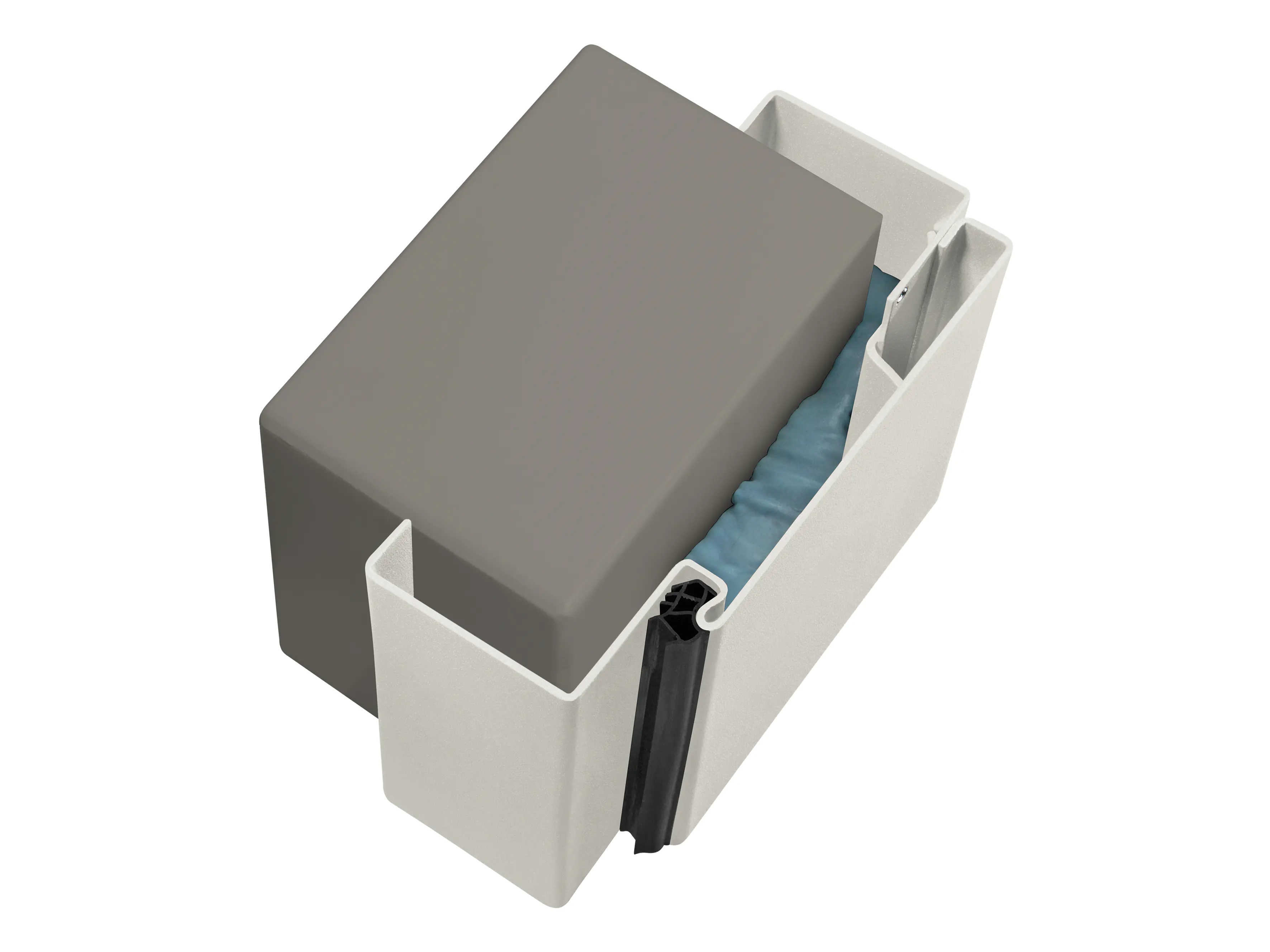 Hörmann Mauerwerkzarge Ständerwerkzarge 87,5 x 200 mm Links/Rechts lichtgrau
