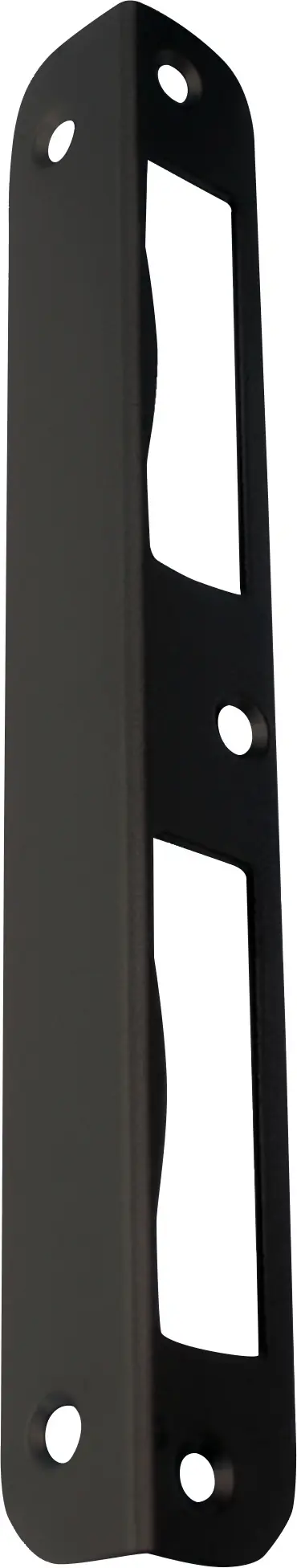 Alpertec Winkelschließblech für Türgarnitur rechts/links BB schwarz matt 17 x 2 x 2 cm