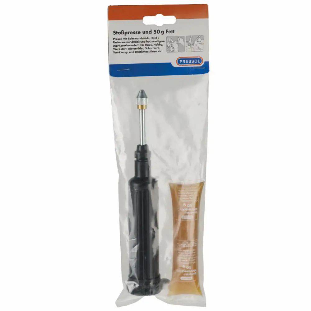 PRESSOL Stoßpresse Volumen 65ml mit Fettkissen 50g