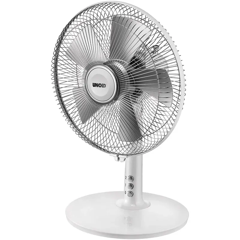 Unold Tischventilator Silverline Ø 25 cm 2 Stufen weiß