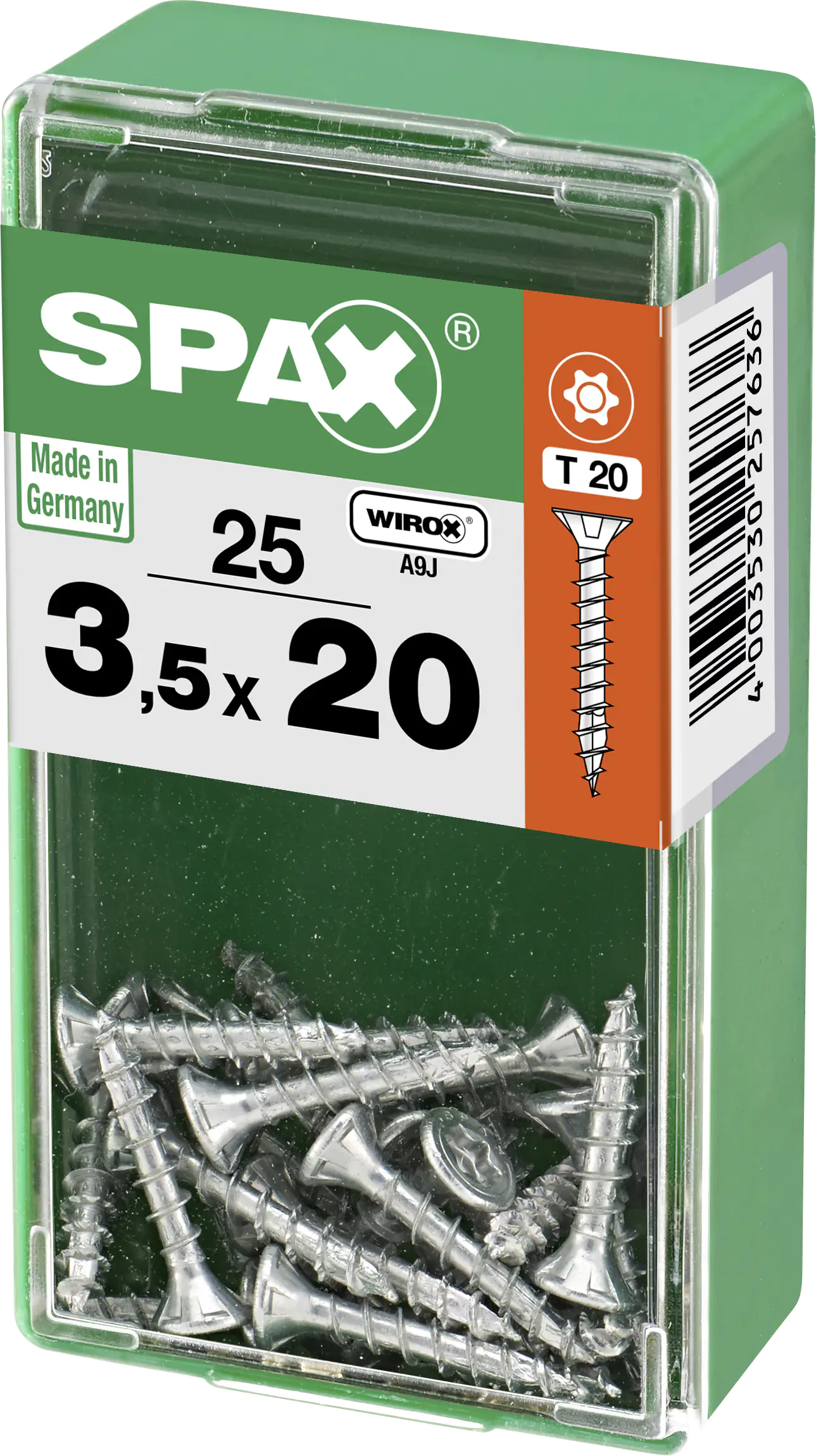 Spax Universalschrauben 3.5 x 20 mm TX 20 - 25 Stk.