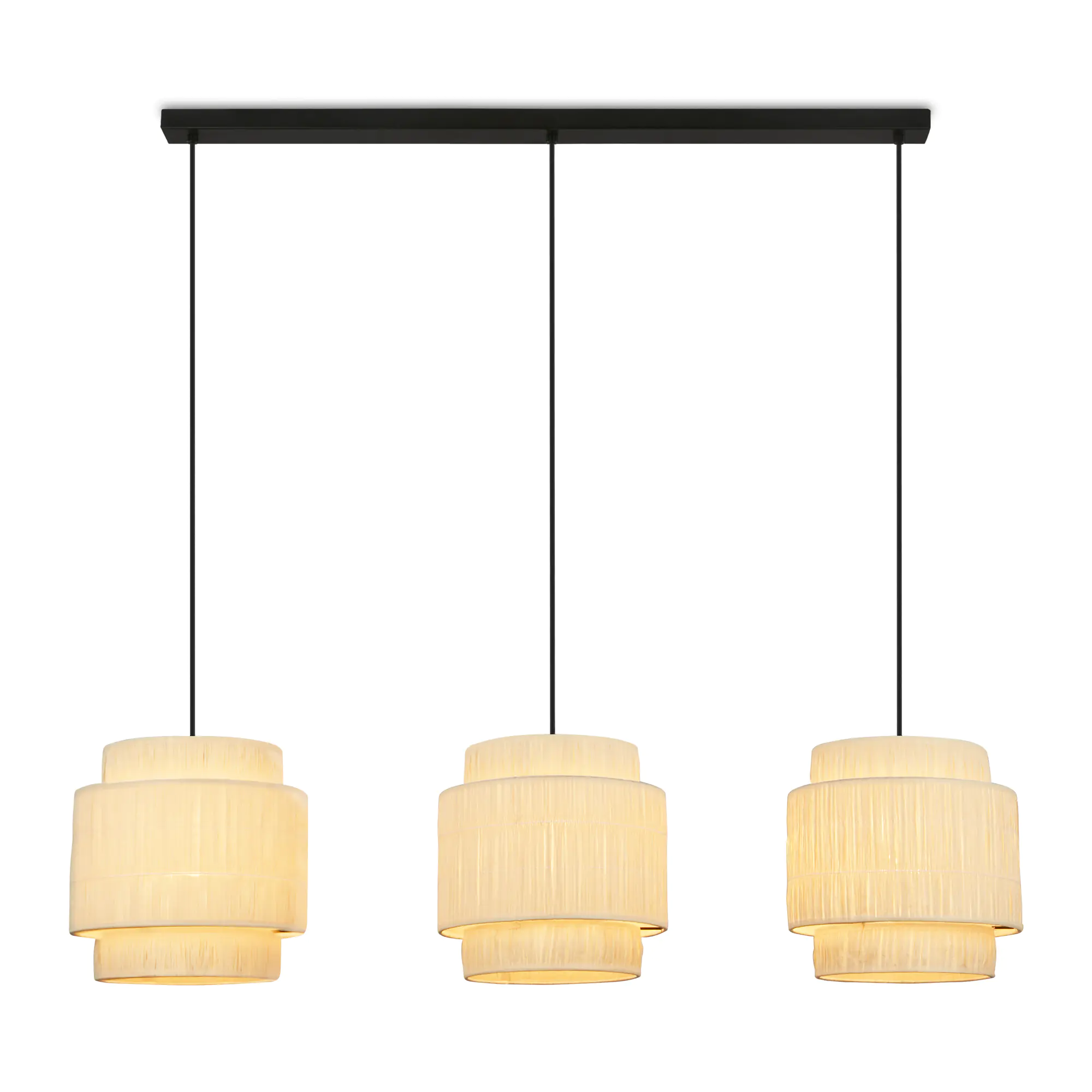 Briloner LED-Pendelleuchte Paper bastoptik Briloner LED-Pendelleuchte Paper bastoptik