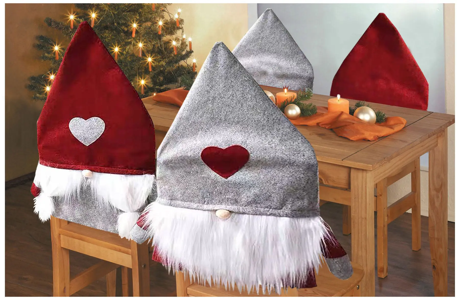 Stuhlhusse Wichtel 48 x 83 cm sortiert