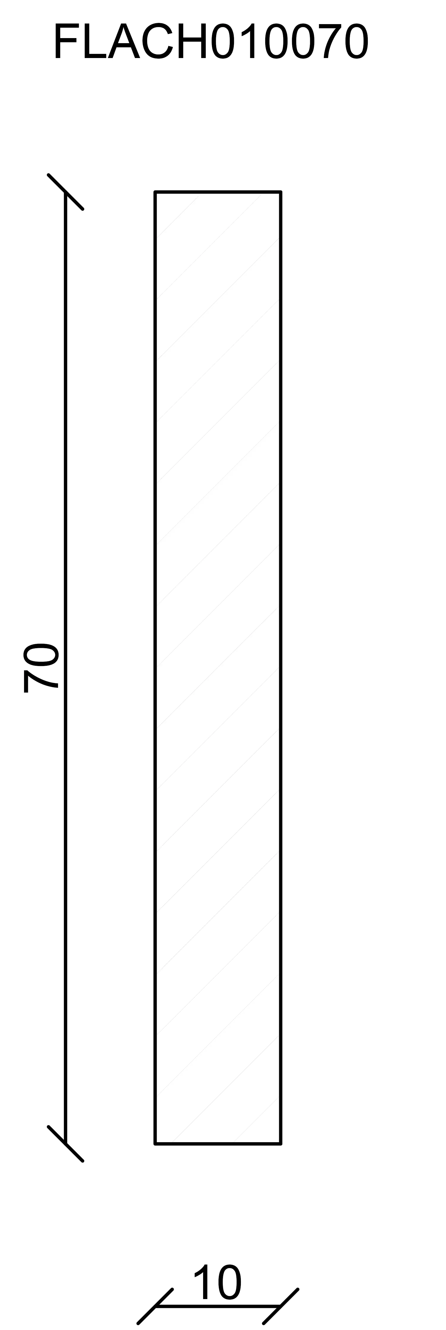 FN Neuhofer Flachleiste 240 cm 70 x 10 mm Fichte/Kiefer