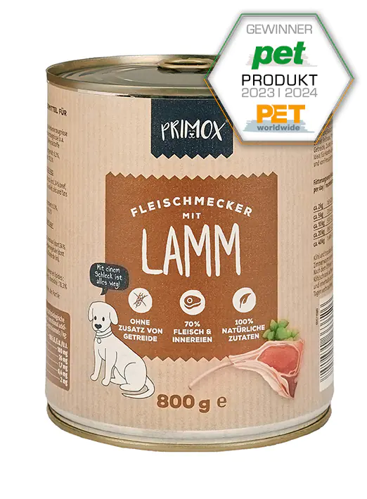 Primox Nassfutter für Hunde Lamm 800 g Primox Nassfutter für Hunde Lamm 800 g