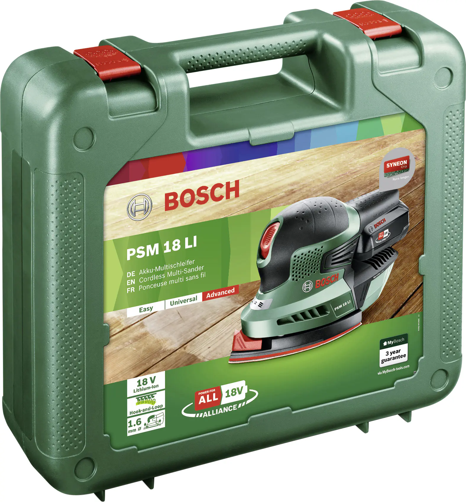 Bosch Akku-Multischleifer PSM 18 LI 18 V 2,5 Ah mit Akku & Ladegerät