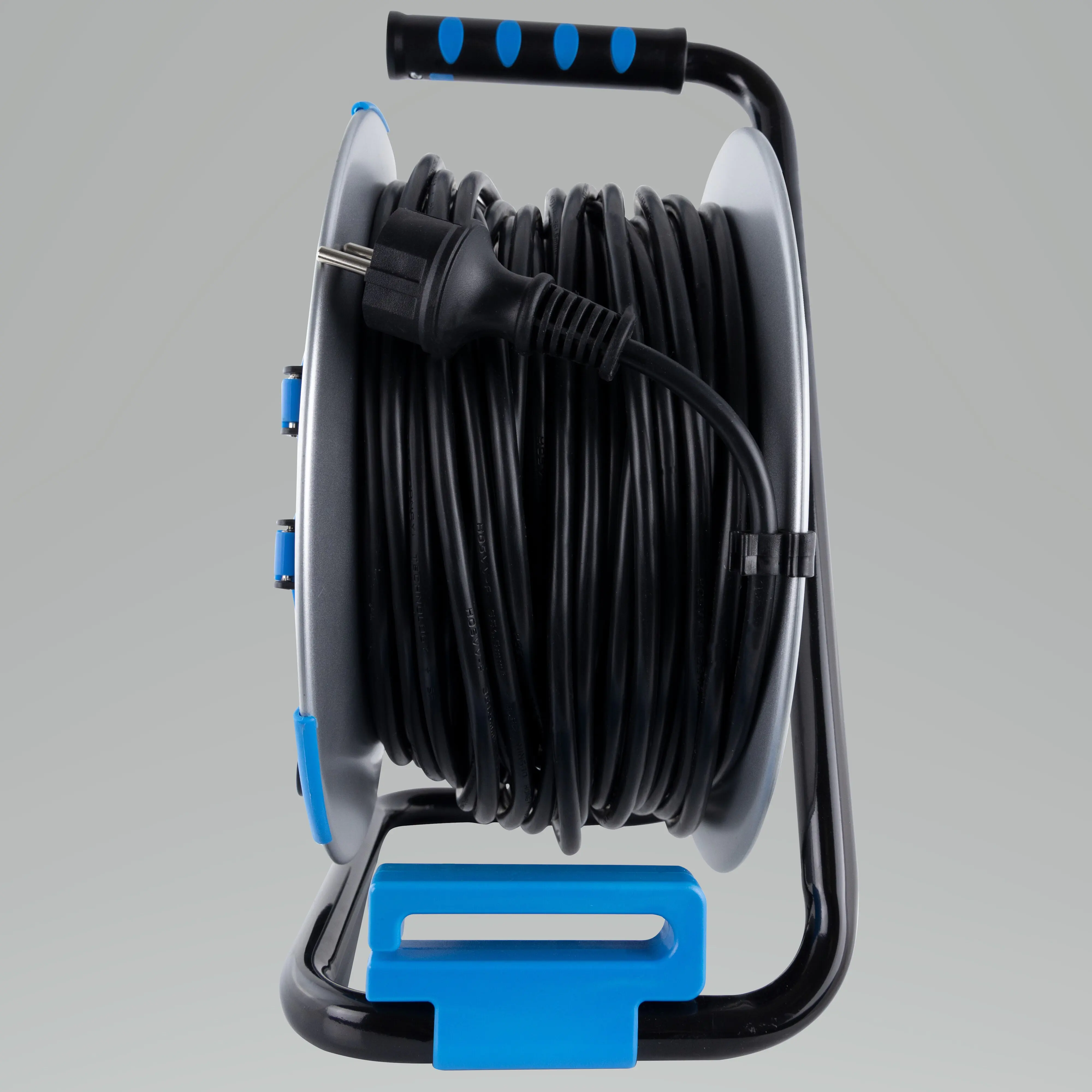 REV Kabeltrommel 50m H0VV-F3G 1,5 mm²  Stahl schwarz blau REV Kabeltrommel 50m H0VV-F3G 1,5 mm²  Stahl schwarz blau