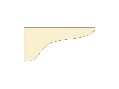 Dolle Konsole Holz Basic, Fichte roh, für 30er Regalböden