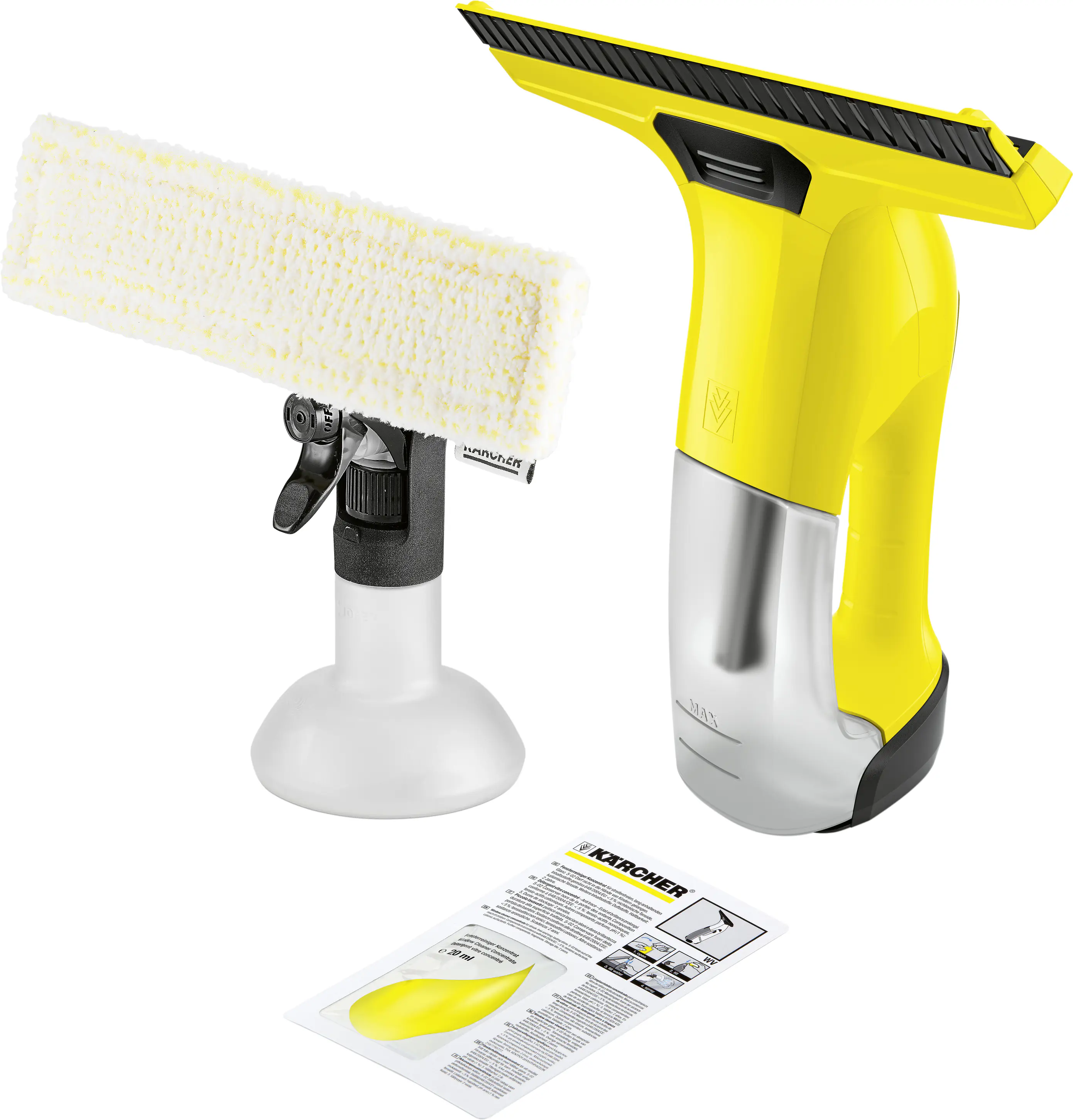 Kärcher Akku-Fenstersauger WV 6 Plus bis zu 100 Fenster pro Ladung