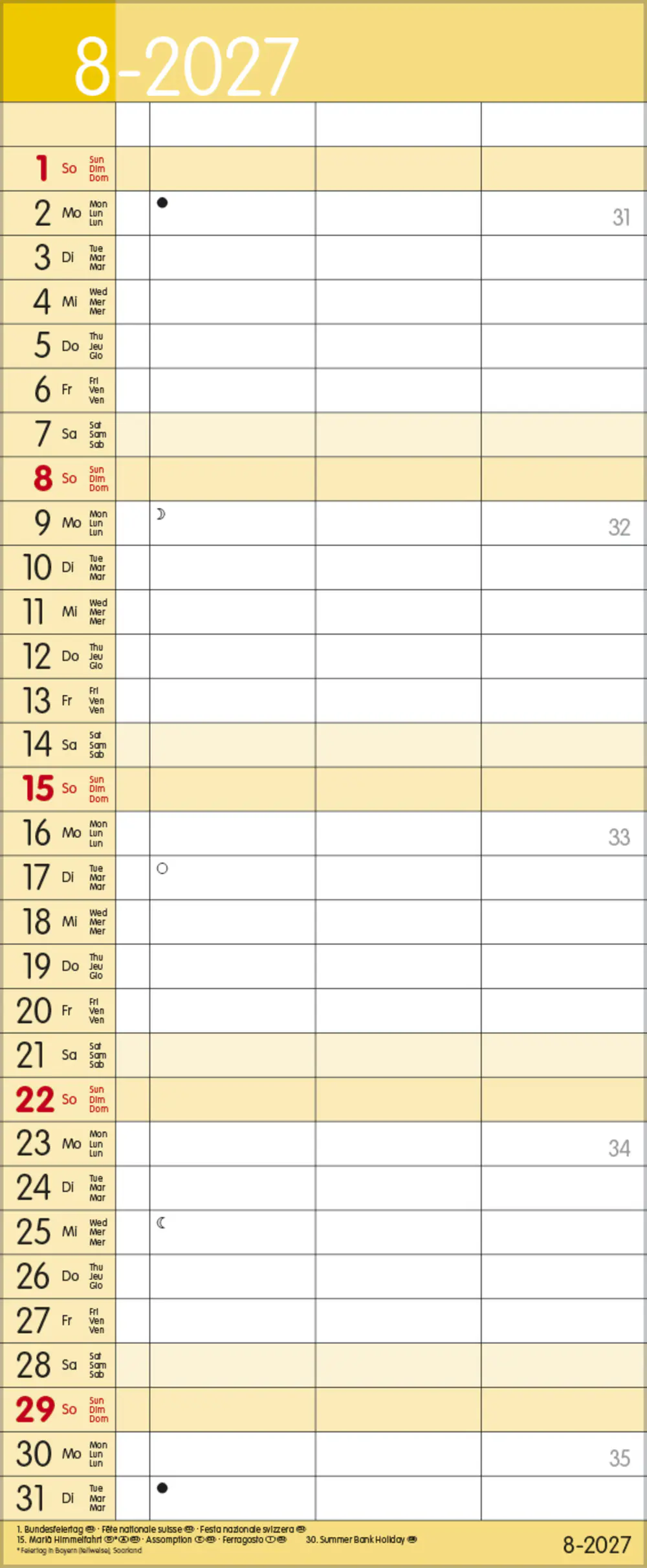 Korsch Kalender Timer for 2 Safran 2027