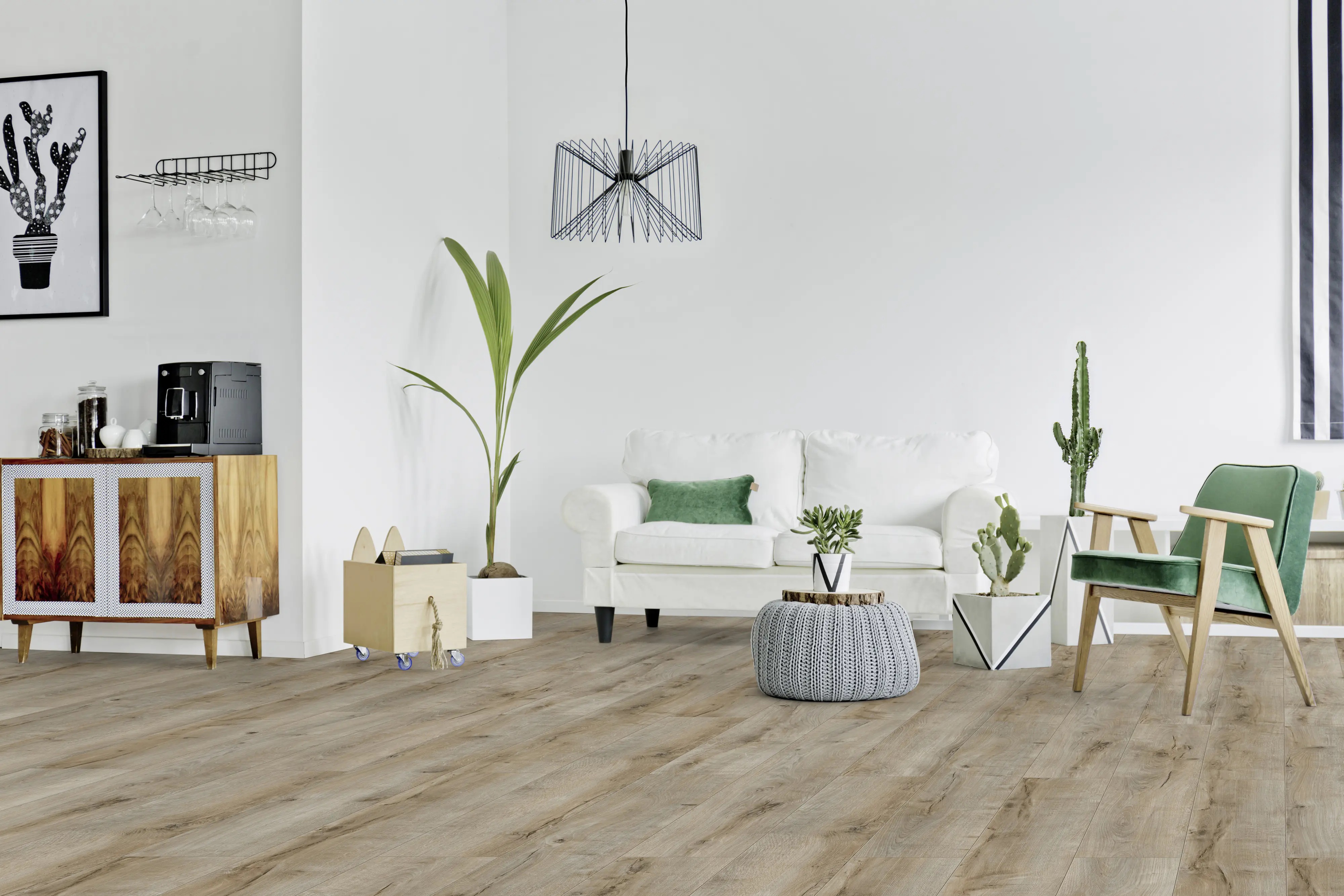 Classen Laminat Megaloc Aquaprotect 128,5 x 19,2 cm 8 mm Oak beige
