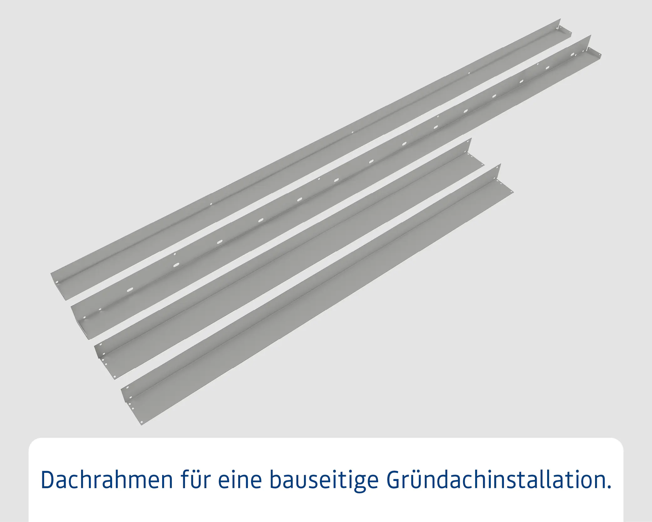 EcoStar Dachrahmen für Gründach Pultdach Typ 1 grau EcoStar Dachrahmen für Gründach Pultdach Typ 1 grau